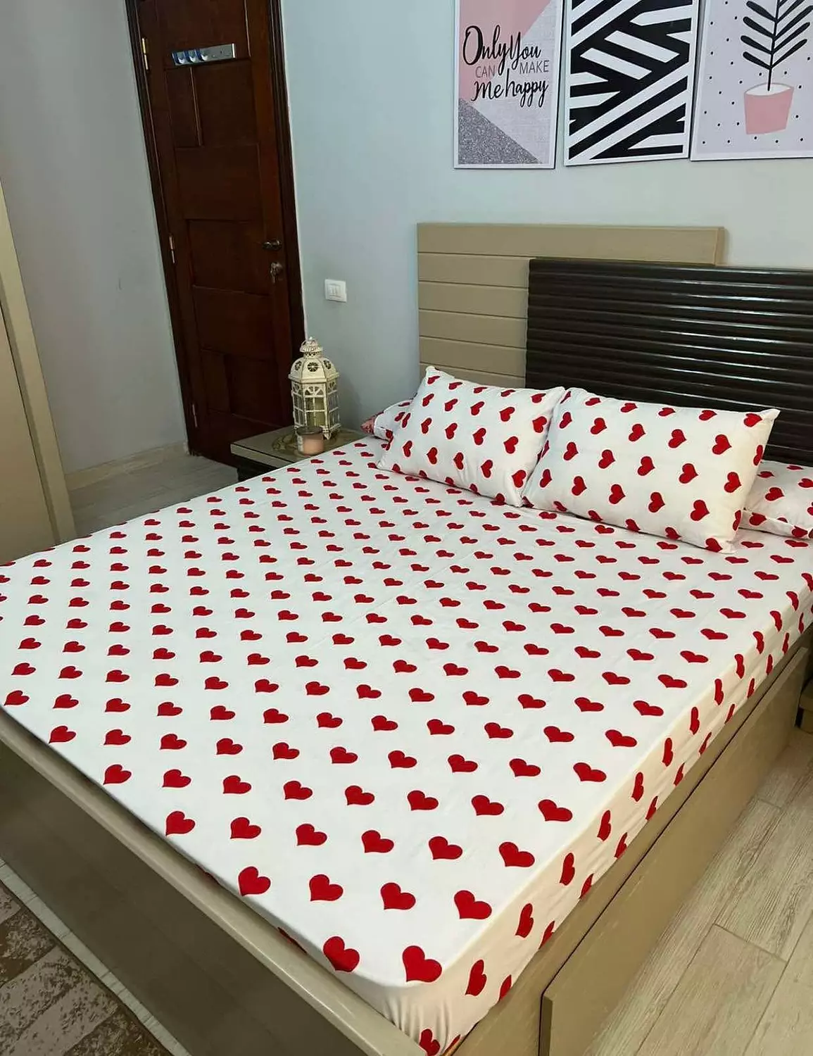 طقم ملايه كبير قطن تركي قلوب image