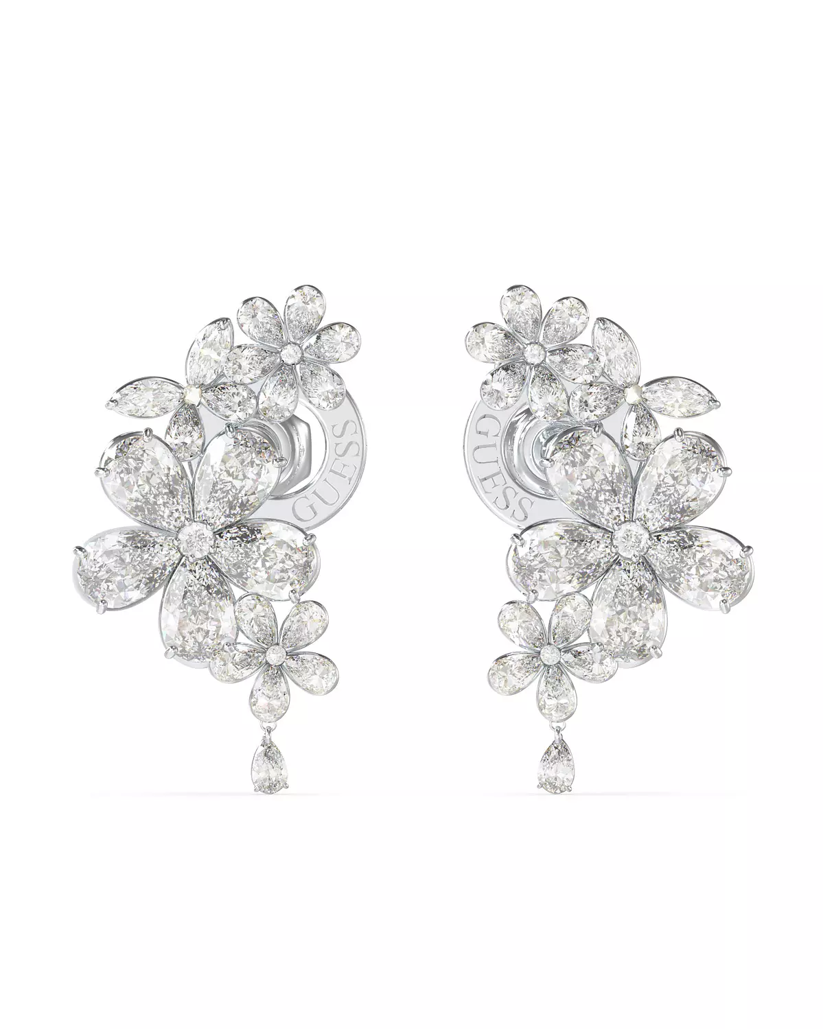 Guess Jewelry JUBE05117JWRHT/U Earrings For Ladies Silver Plated image