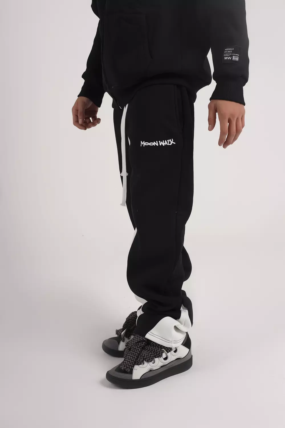 Black / White Sweatpants hover image