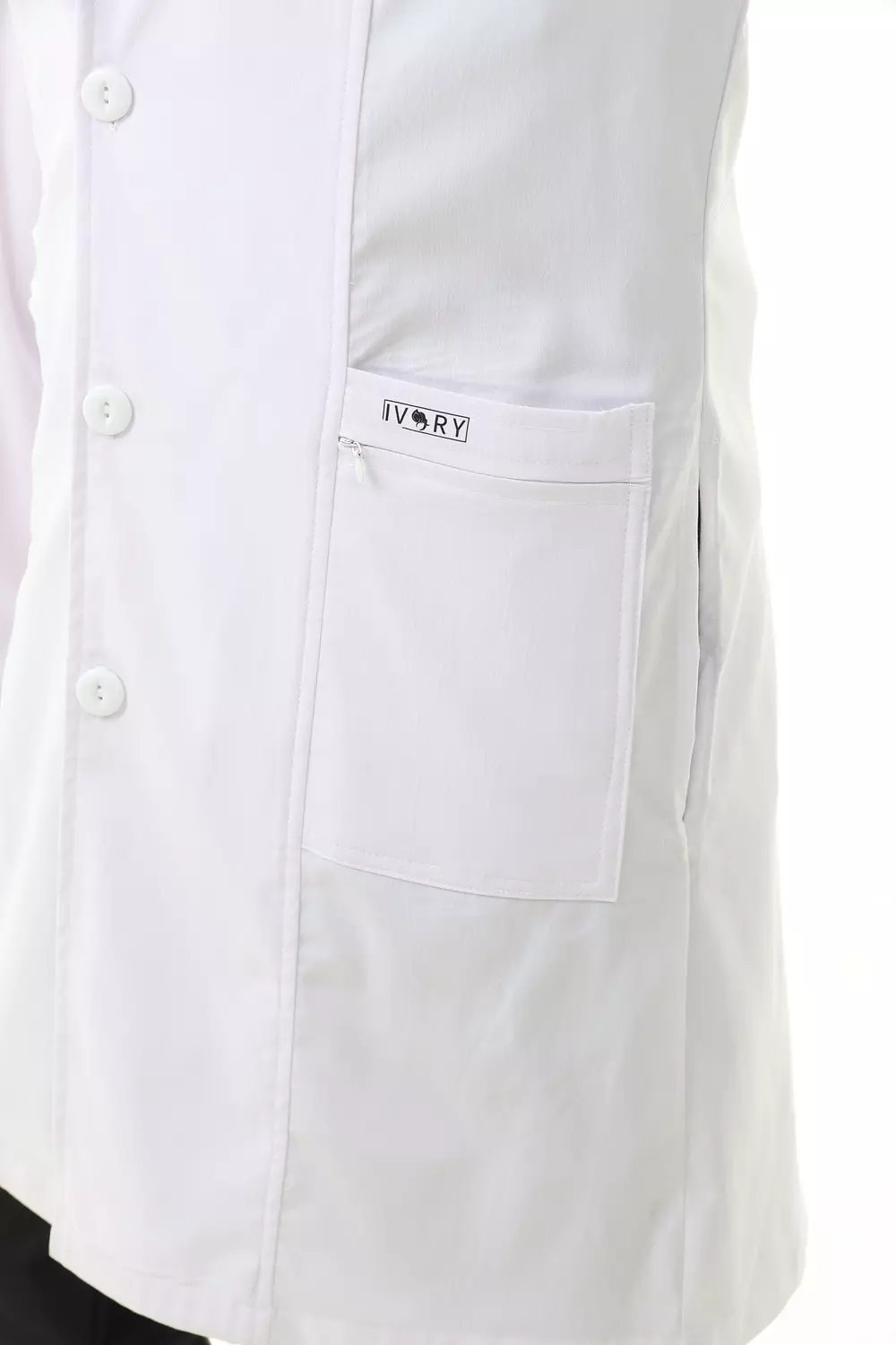 White Elegance Lab Coat Long 9