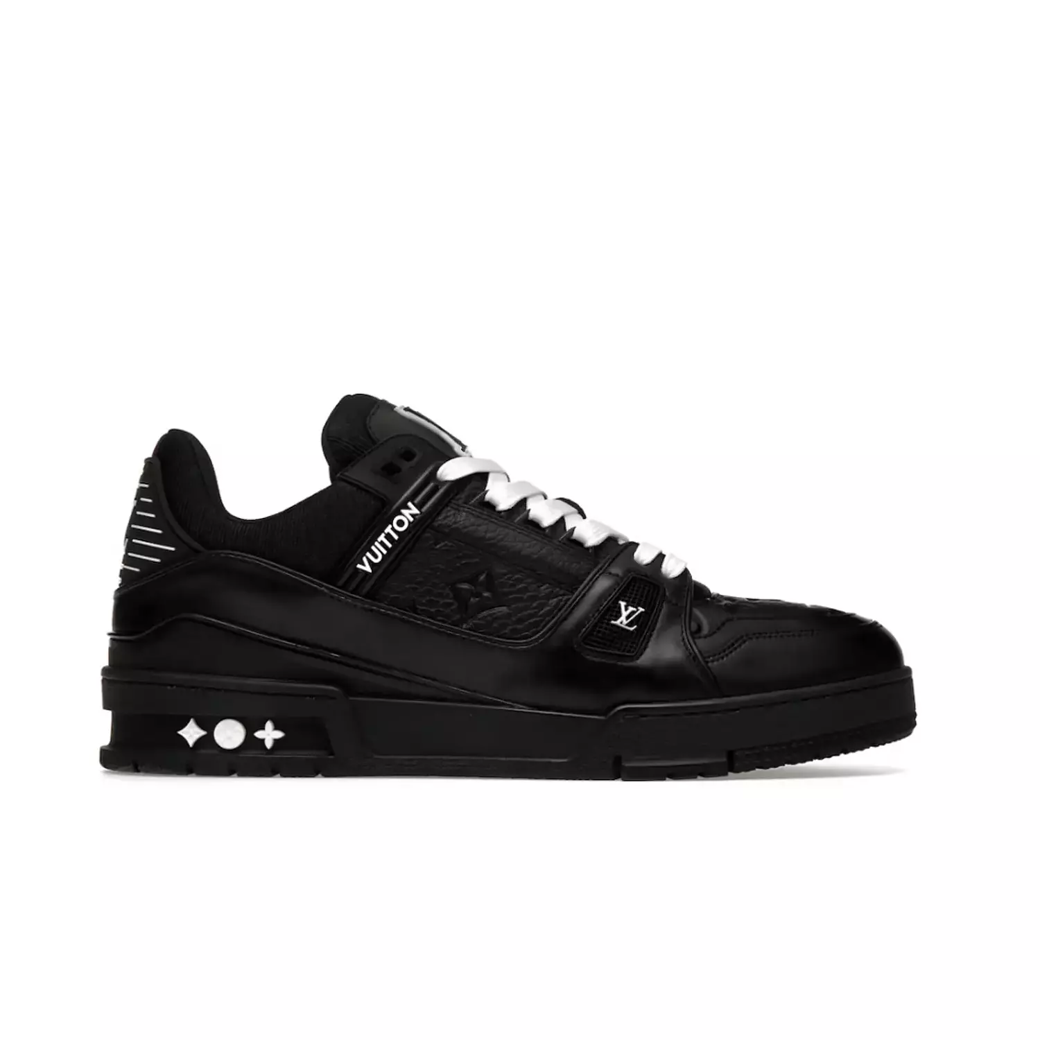 Louis Vuitton LV Trainer Black Embossed Monogram image