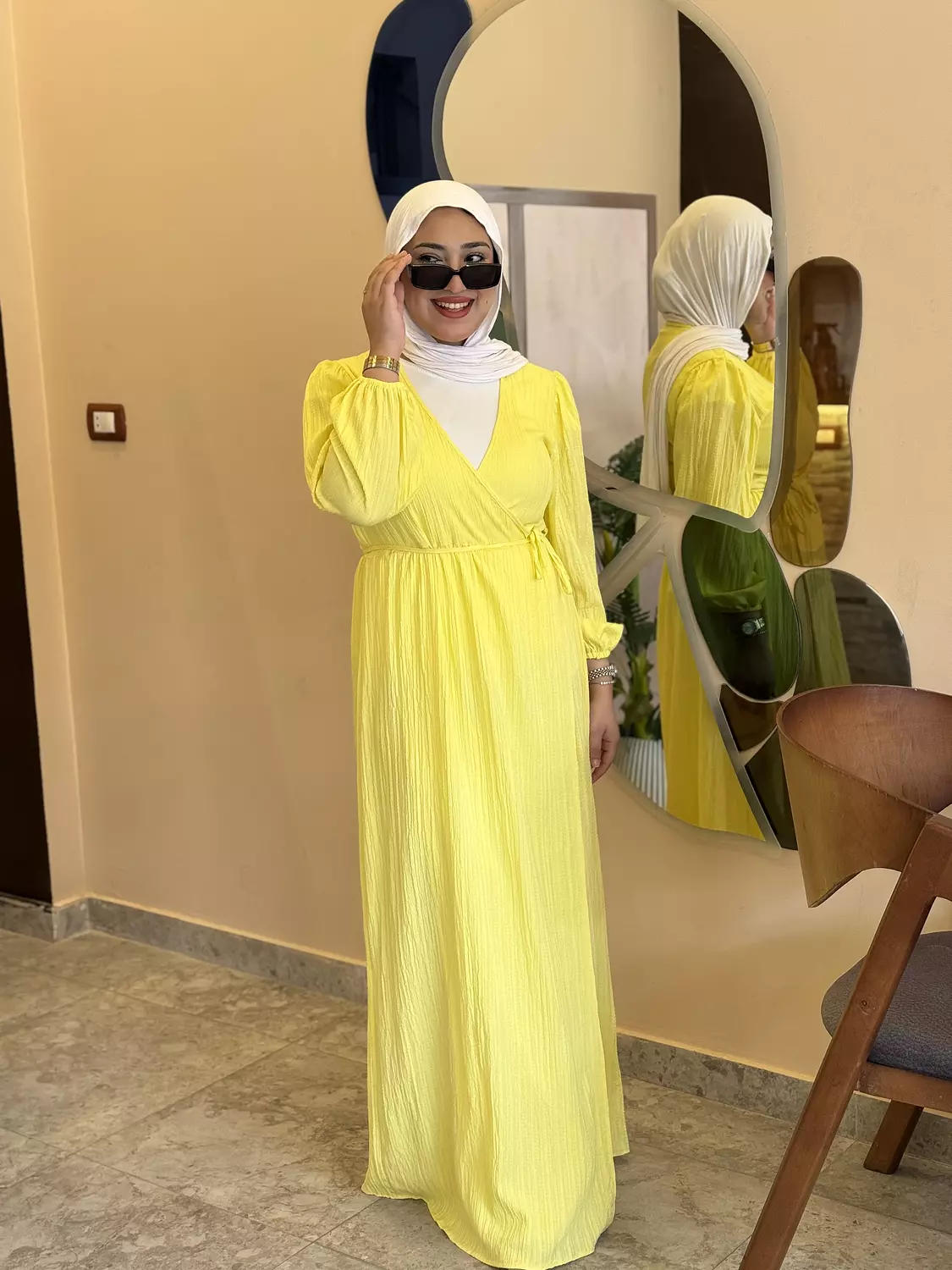 Yellow – Sunny Tie Dress image