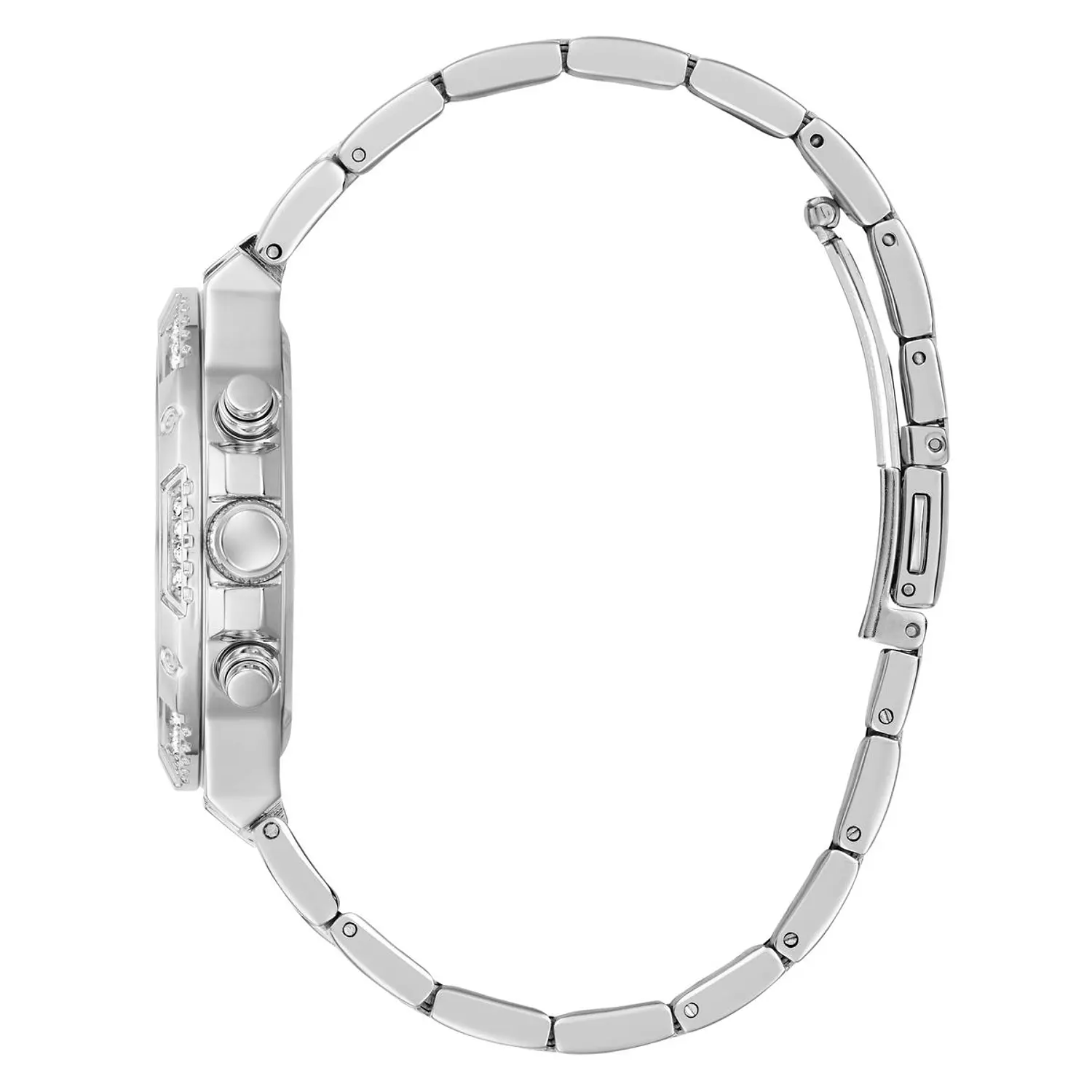 GUESS Ladies Silver Tone Multi-function Watch Silver Tone Stainless Steel Bracelet GW0950L1 1