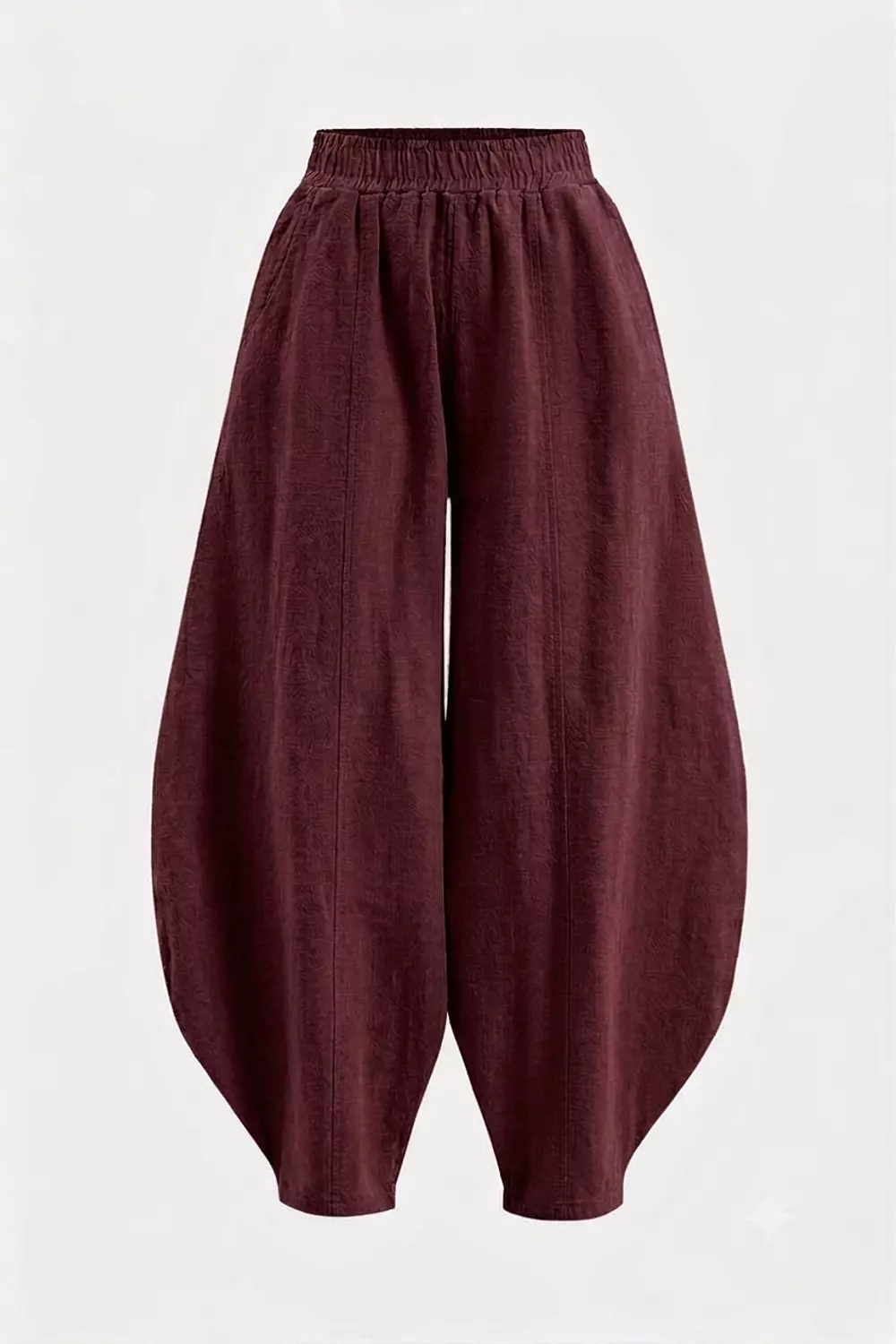 Balloon-Fit Linen Pants 2