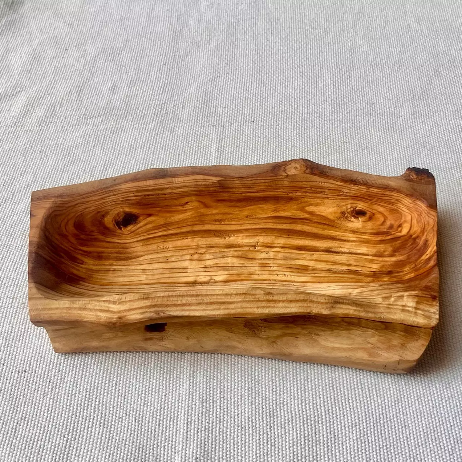 Olive Wood Deep Serving Platter 3