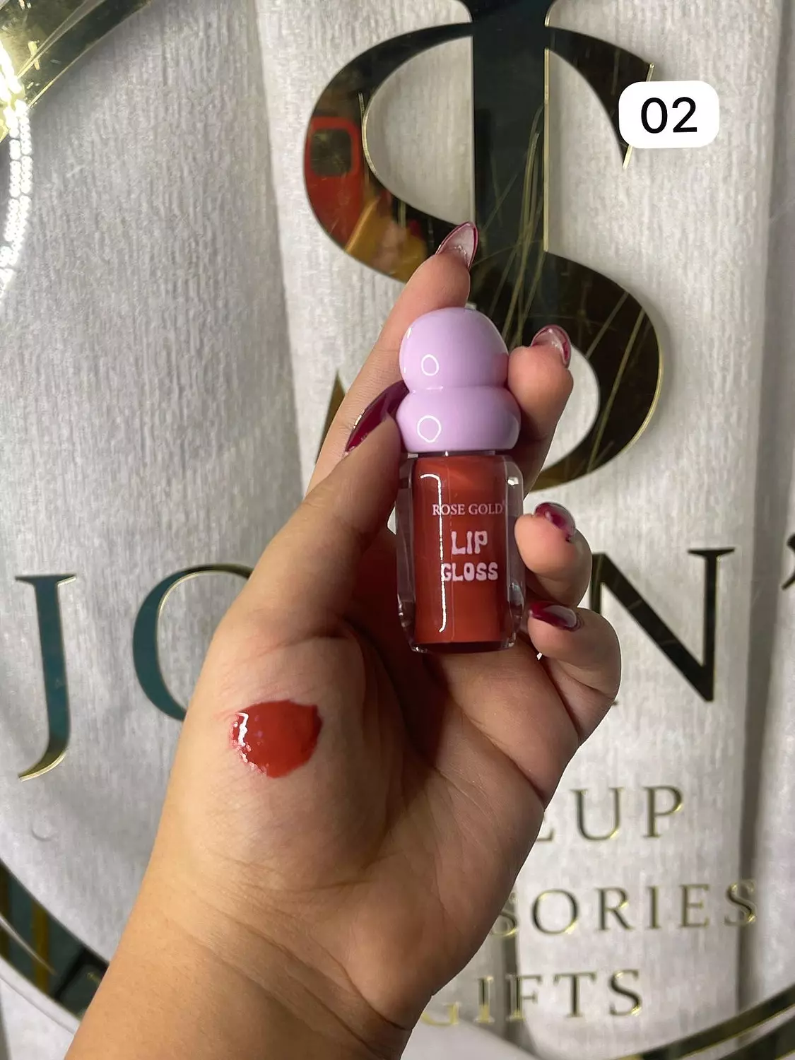 Lip gloss Rose gold  2