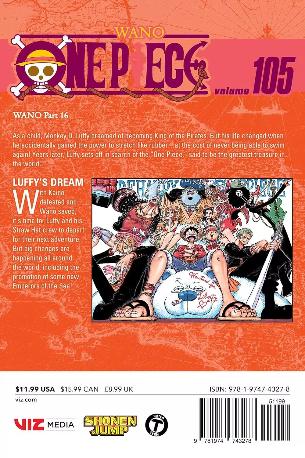 one piece, vol. 105 (105) 1