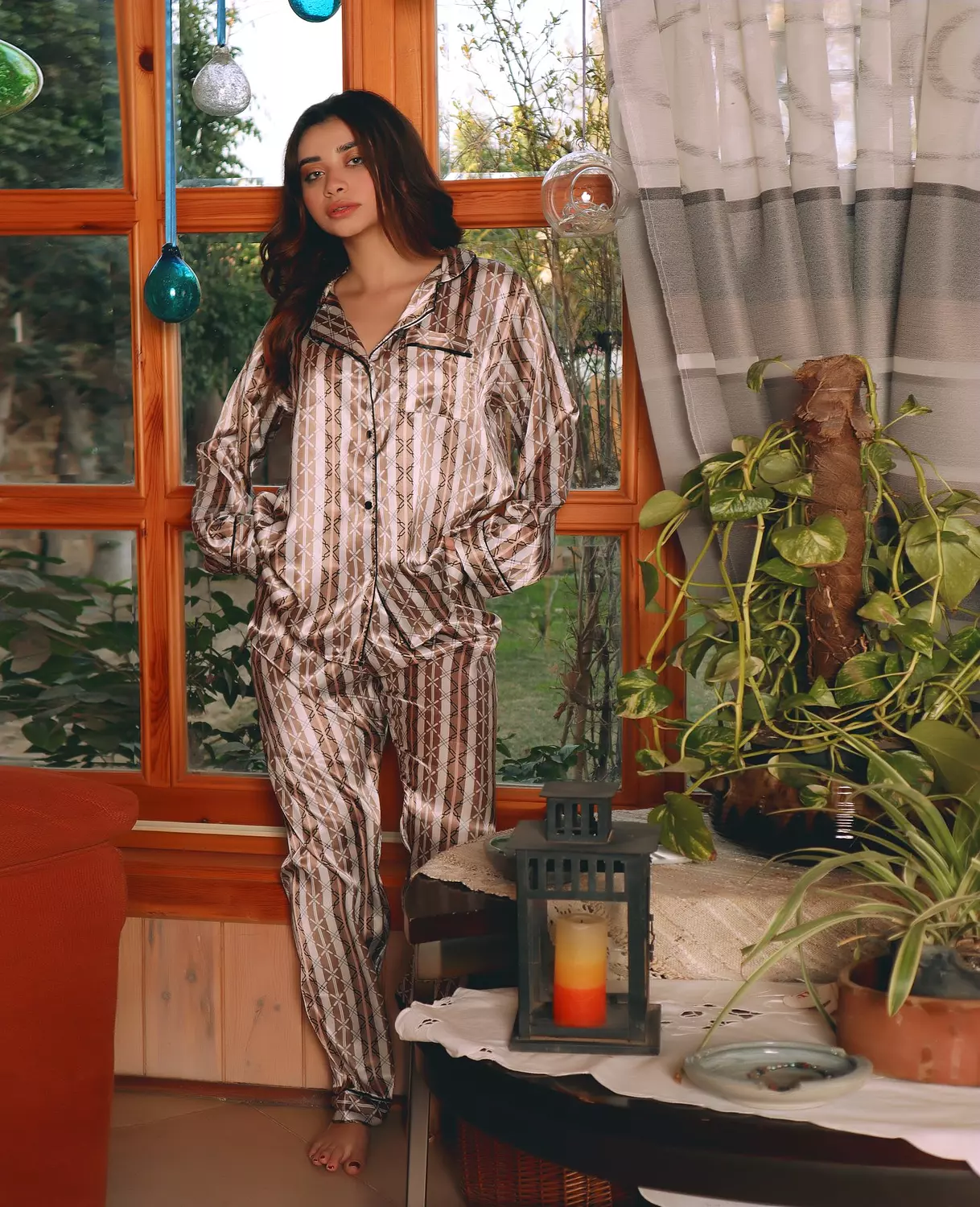 Chain Print Satin Pajama 3