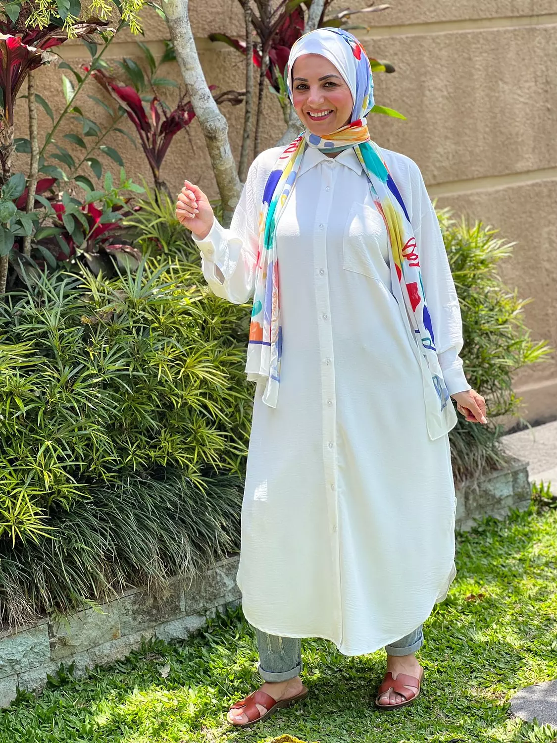 Long Basic Shirt- White 2