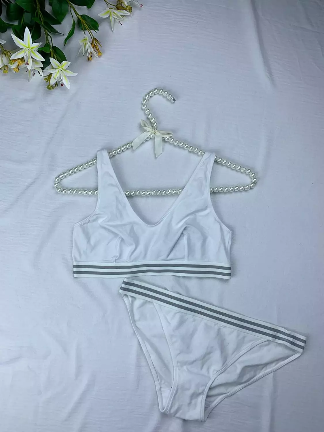 Cotton bra & panty set from Debenhams hover image