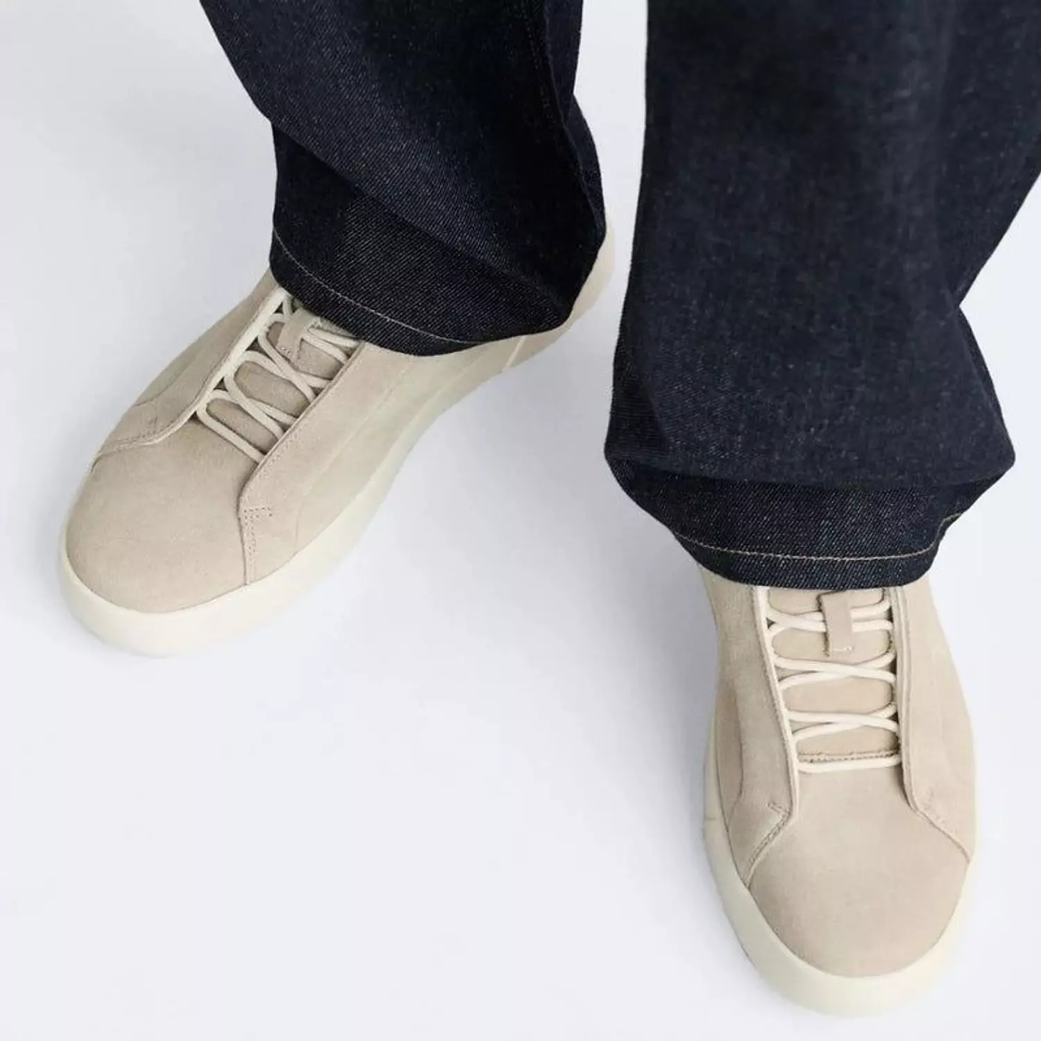 Zara Leather Trainers sand brown  image