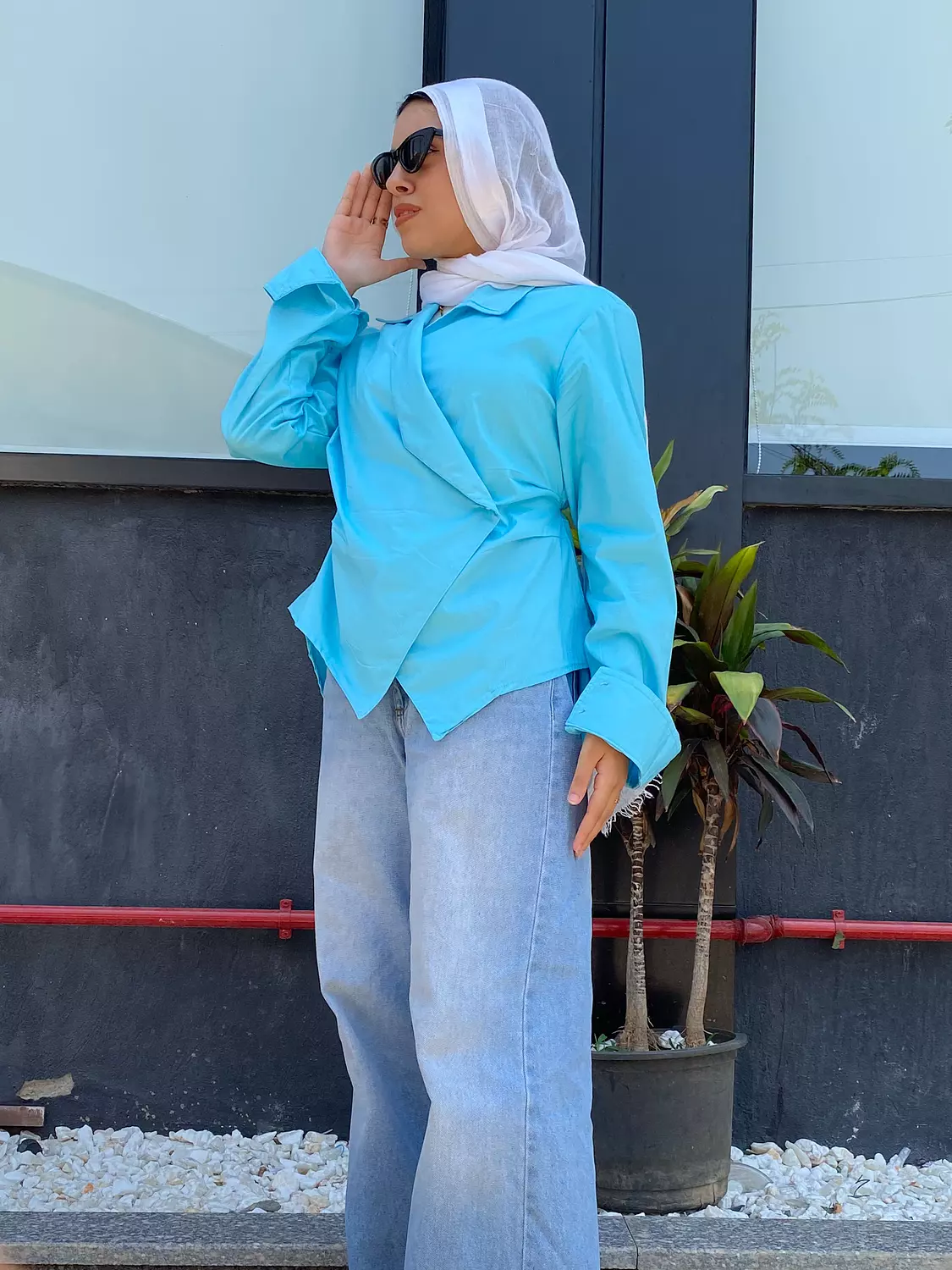 Veya Blouse Baby Blue  12