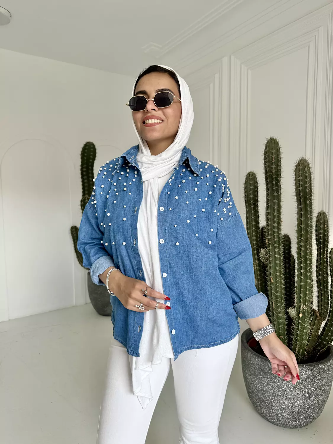 Pearl Denim Shirt 11