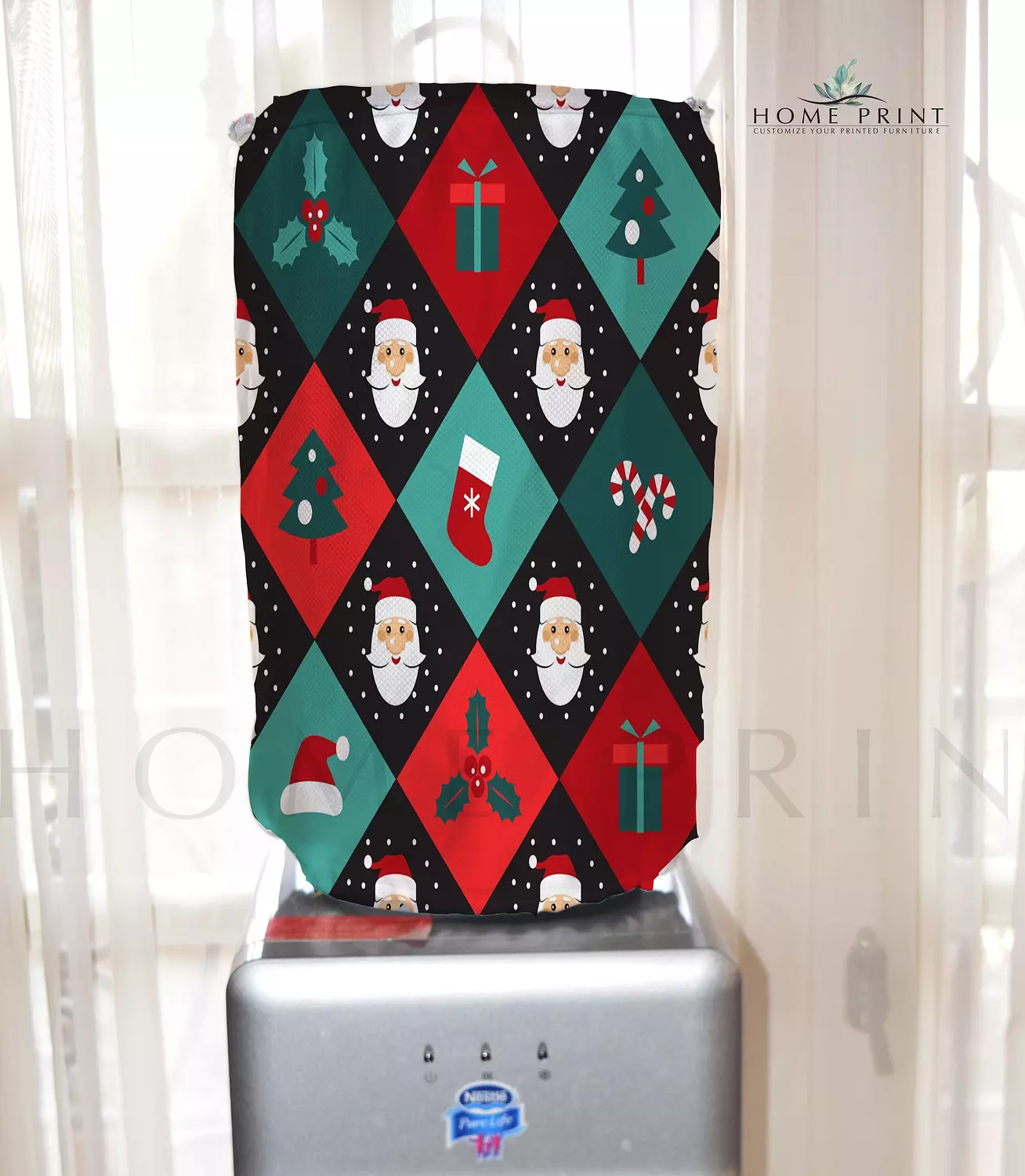 Water bottle cover - Santa Claus and Gifts - Multi color  image