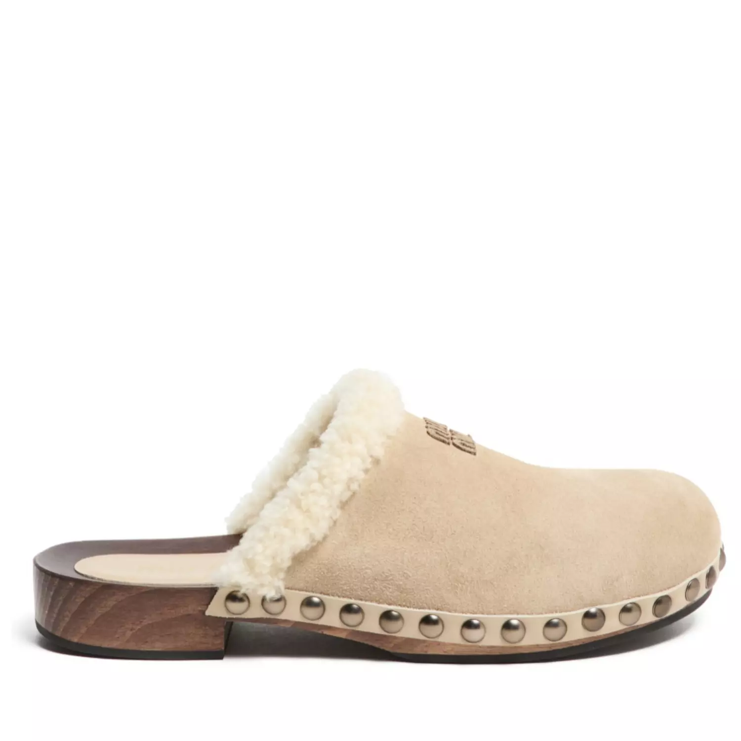 MIU MIU Sabots en shearling - Sand  image