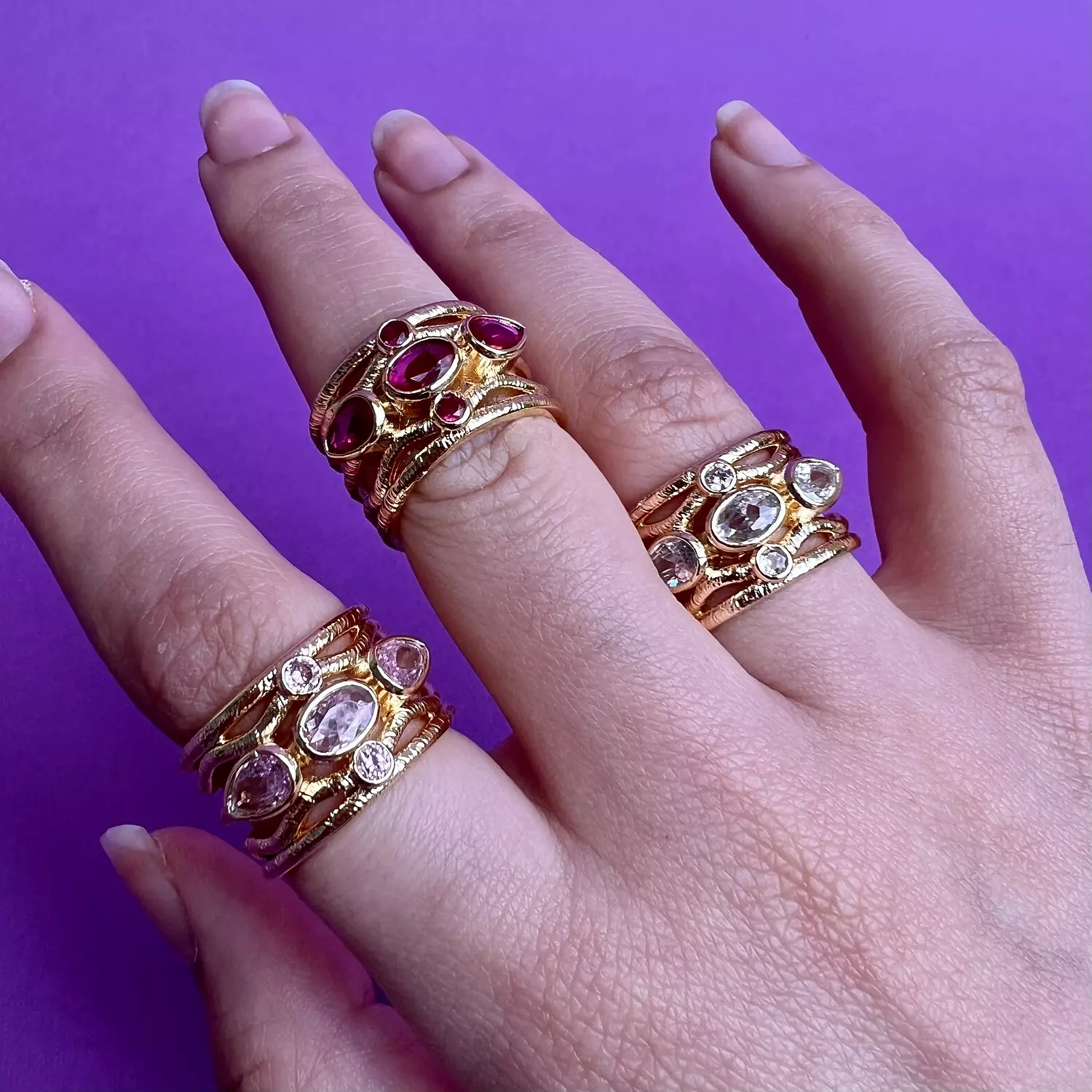 Rosalia ring ( Pink )  2