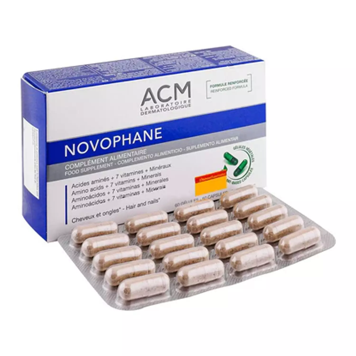 ACM Laboratoire Novophane Hair & Nails Food Supplement Capsules x60 1