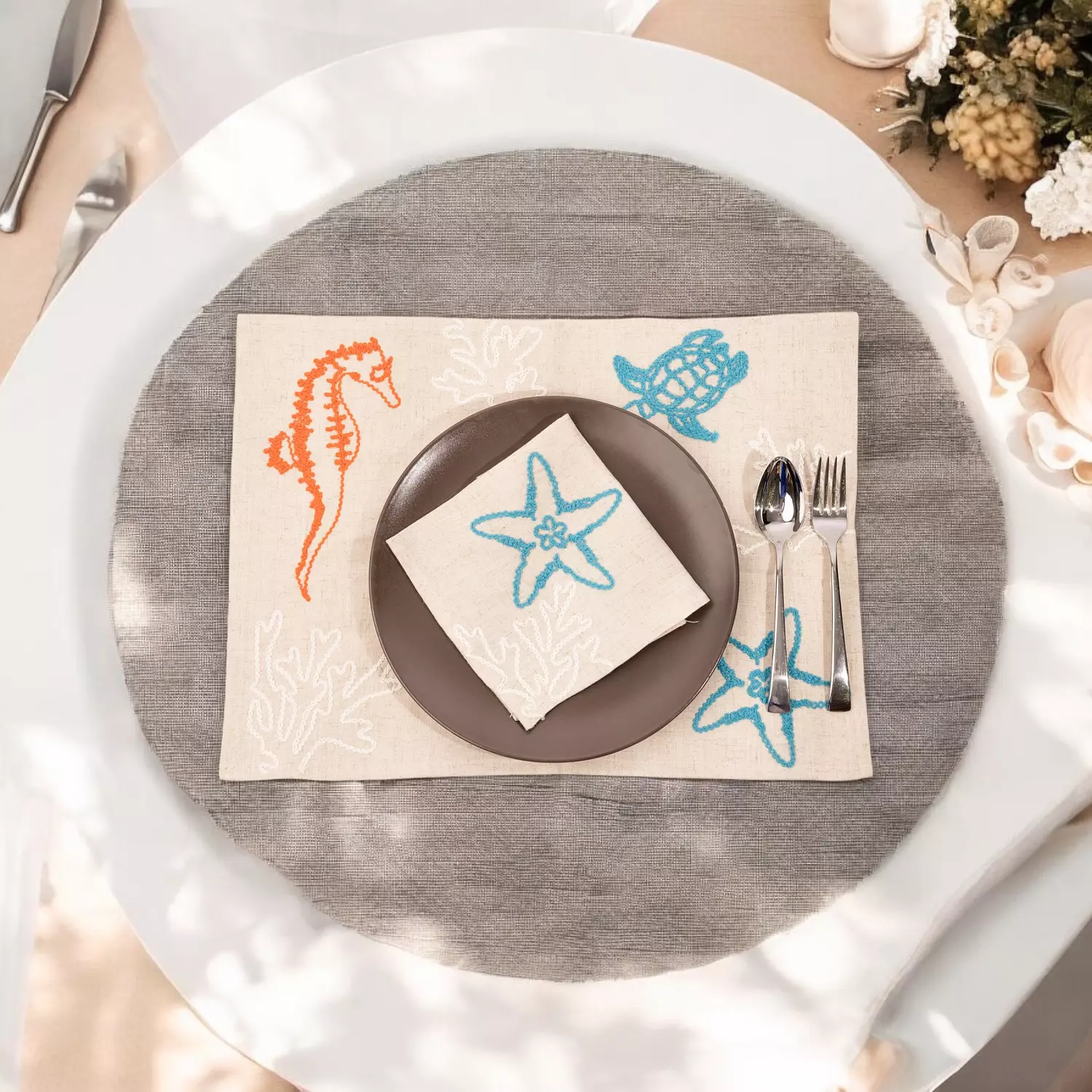 Placemat Set of 6 " Sea World "-2nd-img