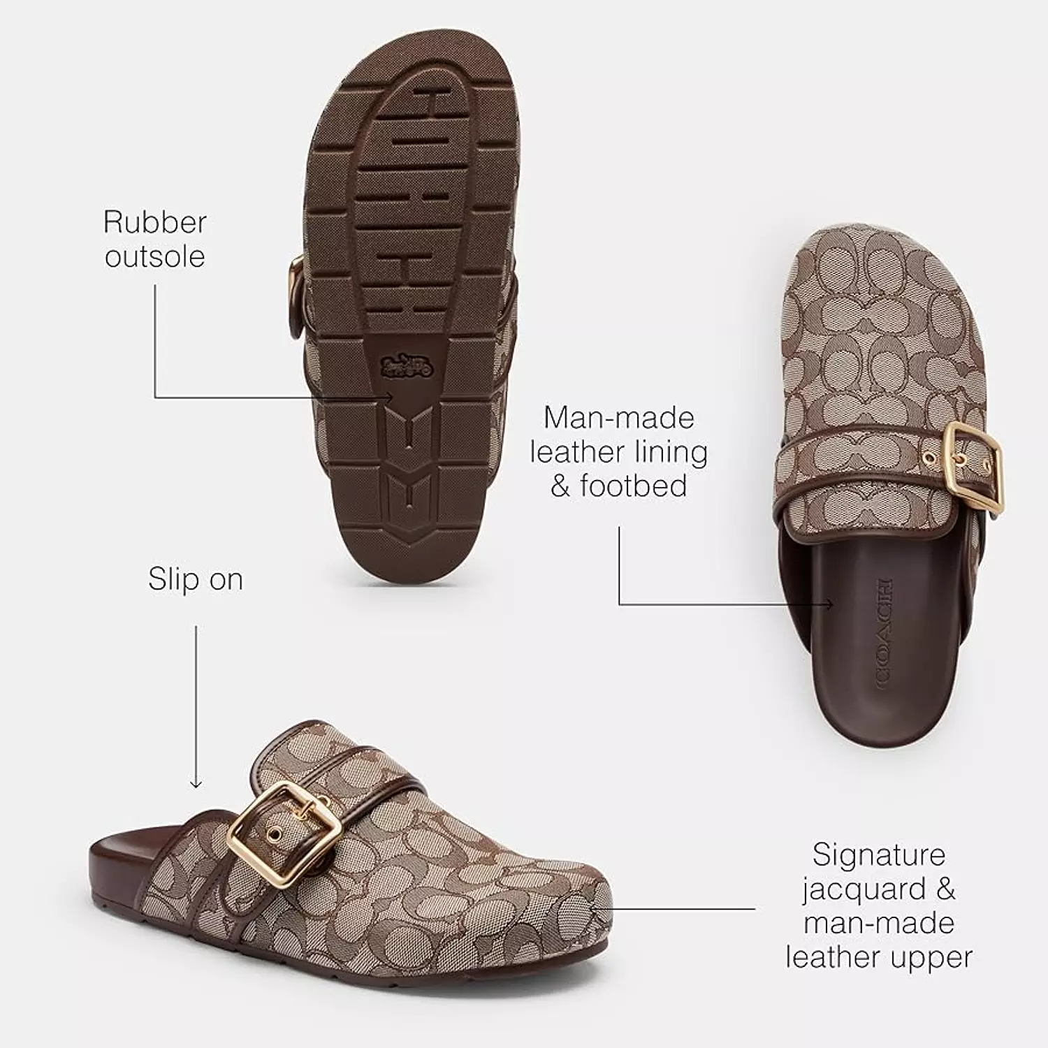  COACH Archival Buckle Clogs 1
