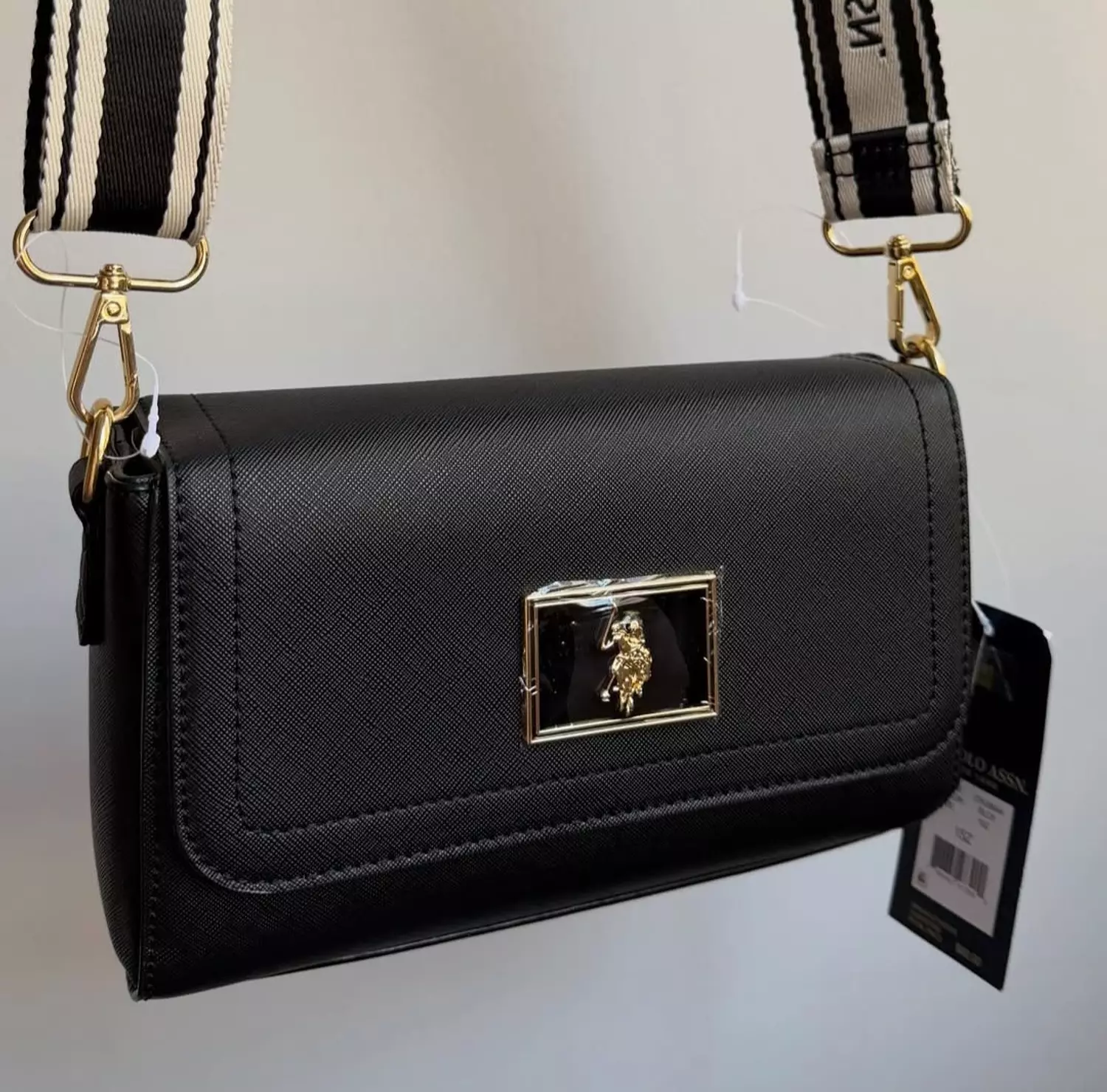 U.S polo Assn Black Crossbody Bag  image