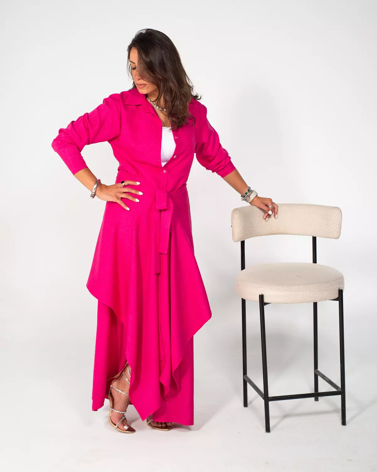 Muse layers 2 in 1 dress (hot pink) image