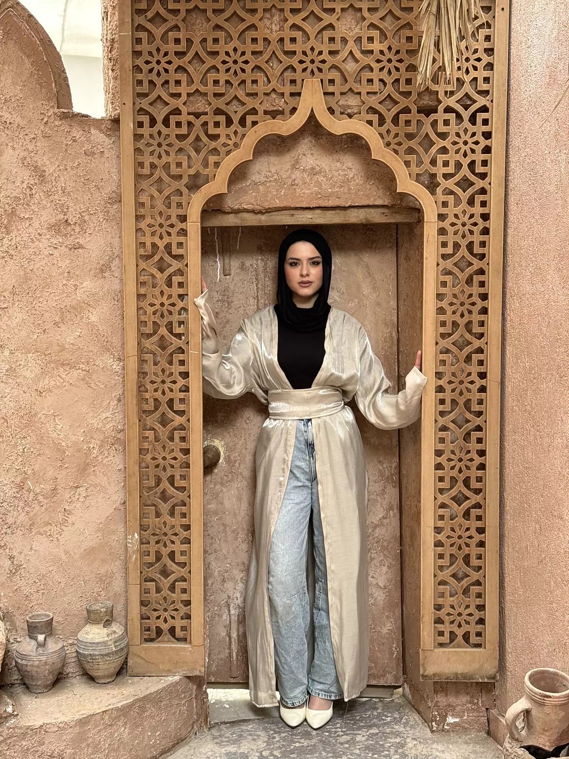 Shimmer Belted Kaftan 14