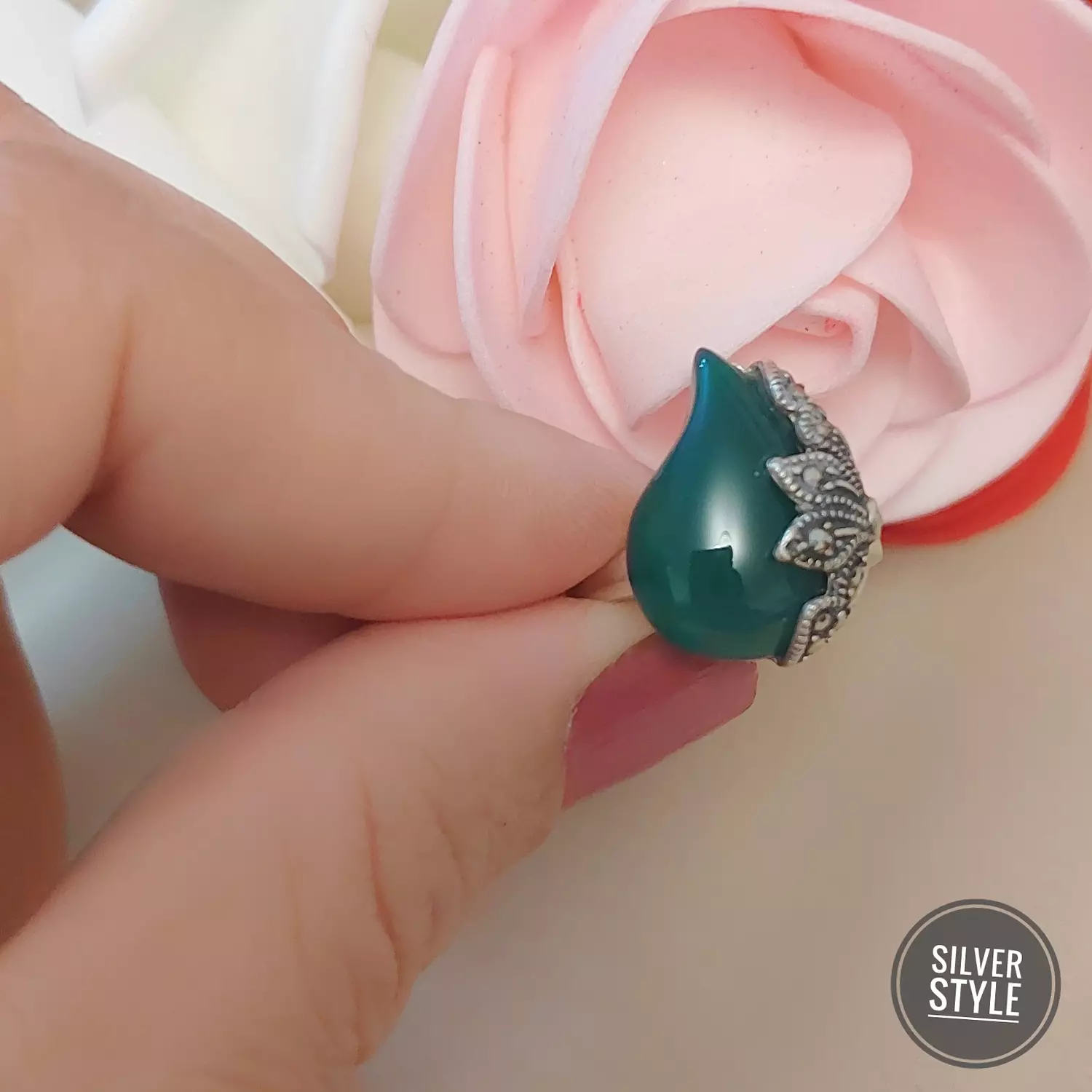 Agate stone Ring 1
