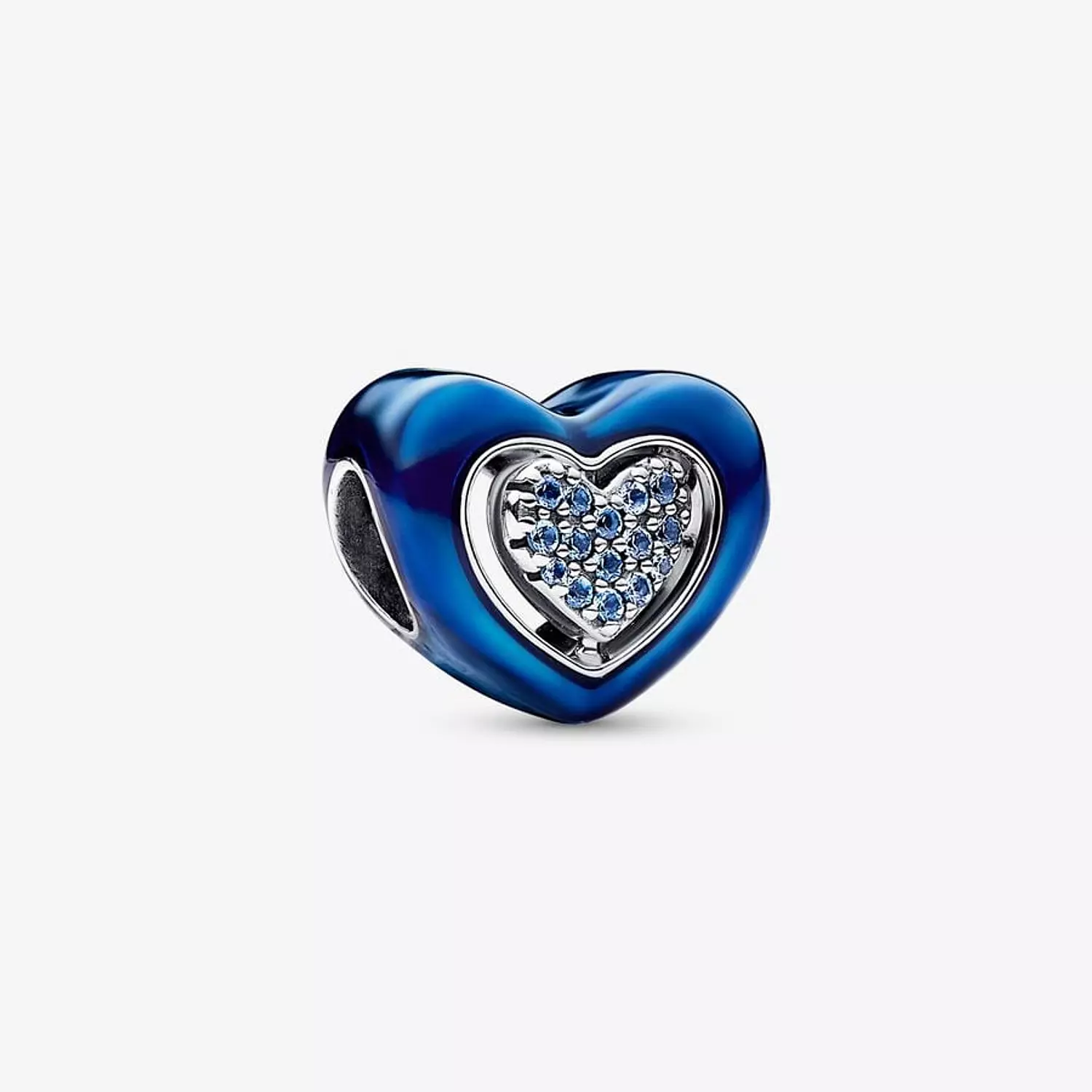 Blue Spinnable Heart Charm image