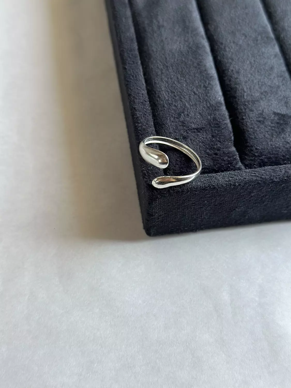 Water Drop Silver Ring image
