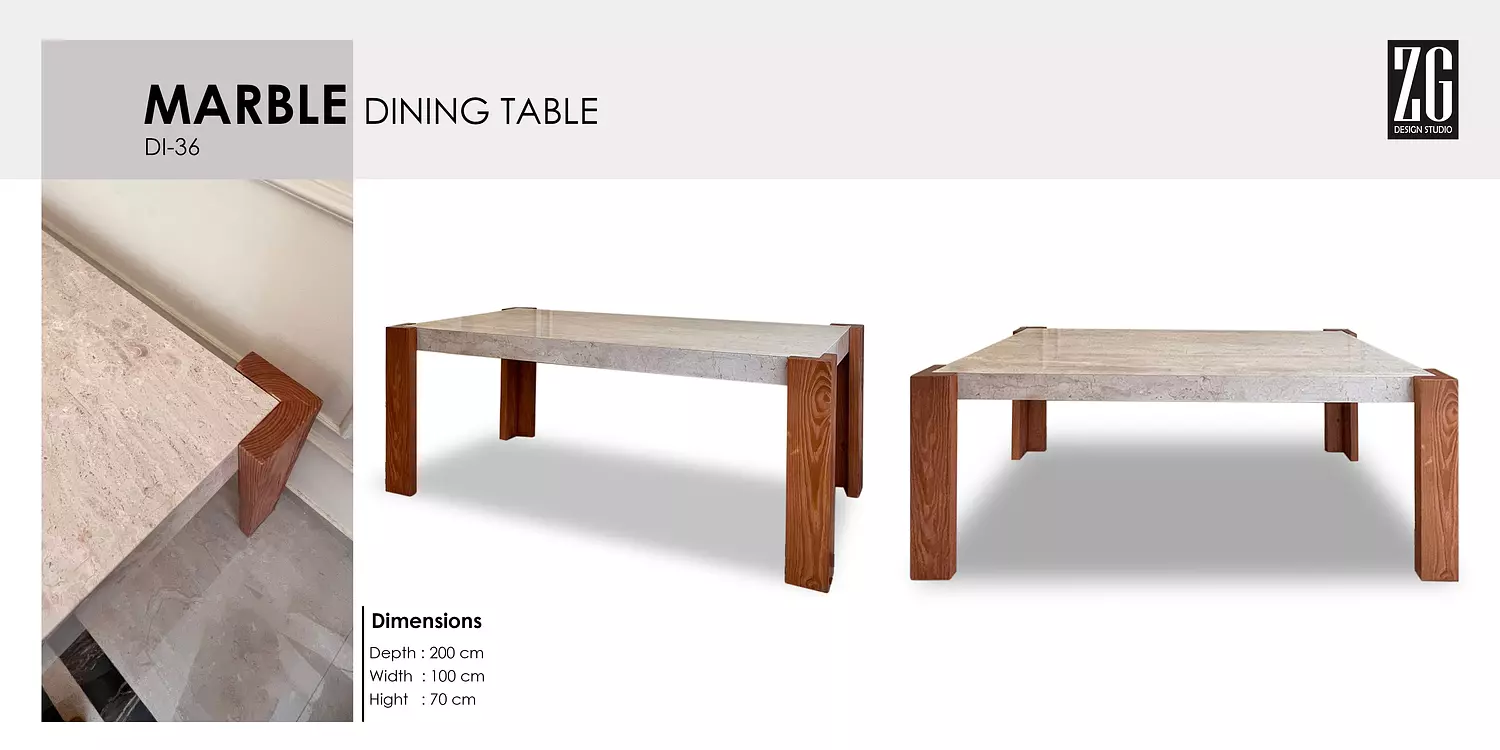 SQ-MARBLE DINING TABLE 2
