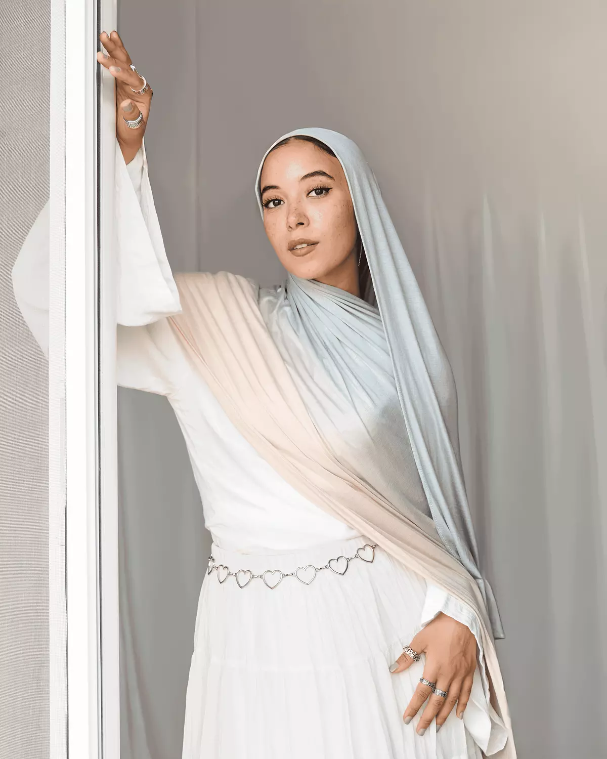 Baby blue & Beige Ombre Jell 3