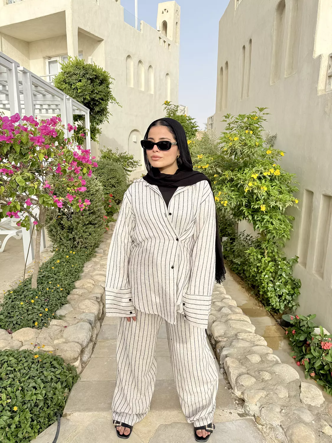 Striped suit image