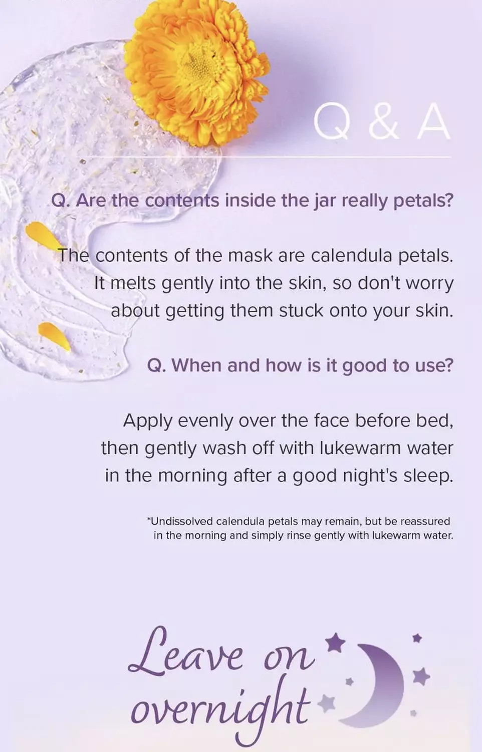 Mary&May - Calendula Peptide Ageless Sleeping Mask 110g 2