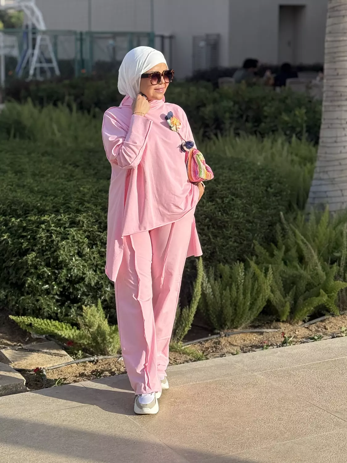 Pink melton cotton top 2