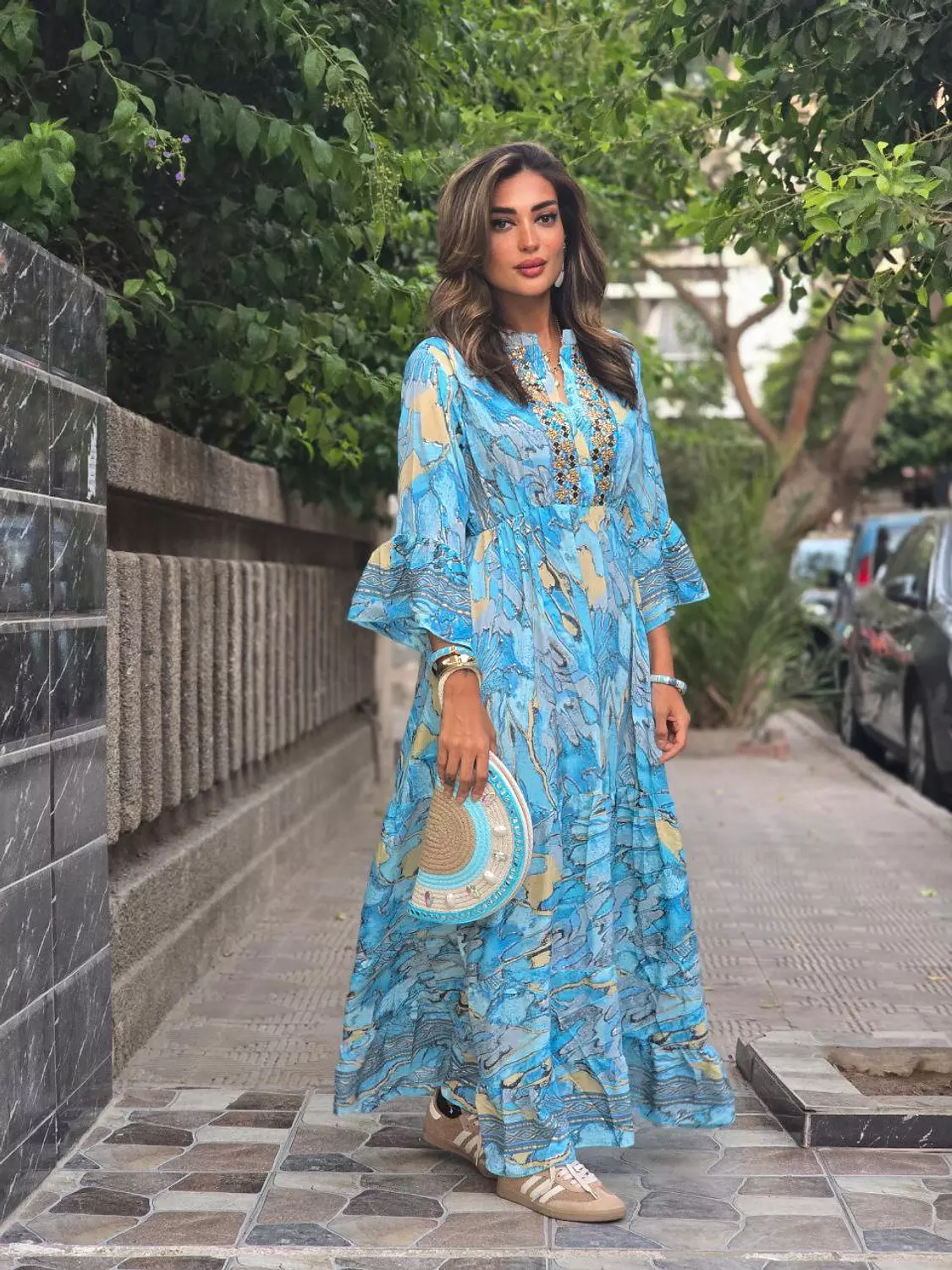 Blue Boho Dress  image