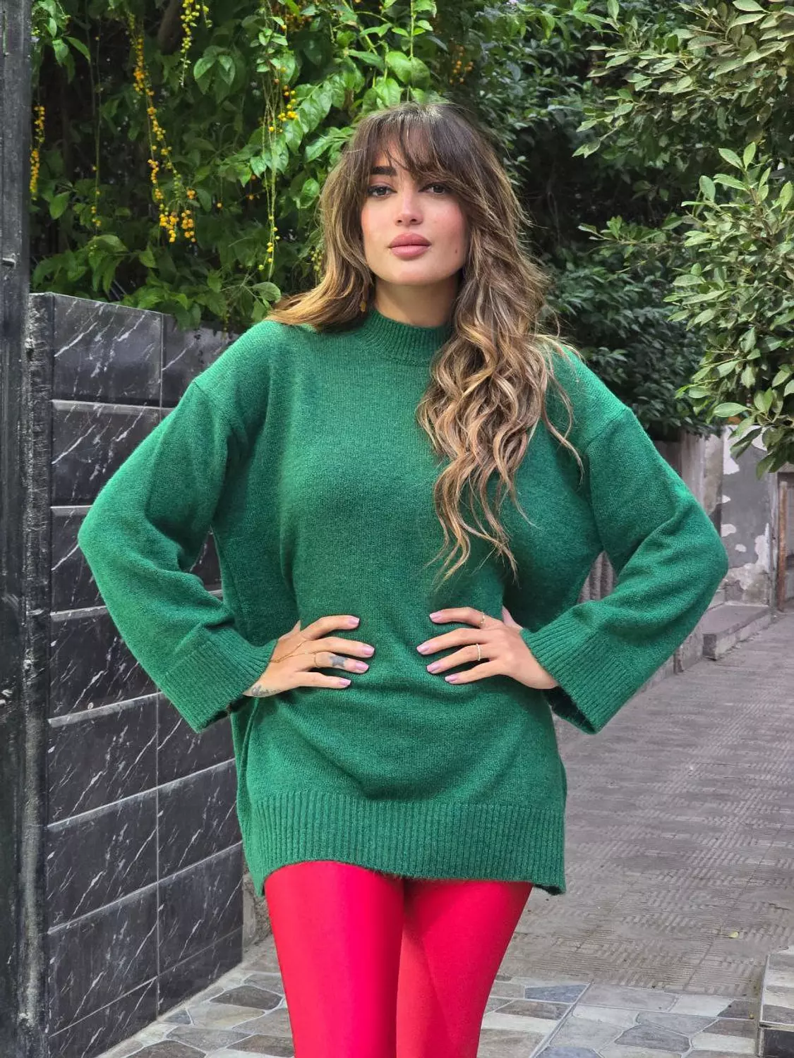 Emerald Green Christmas Pullover 🌲  image