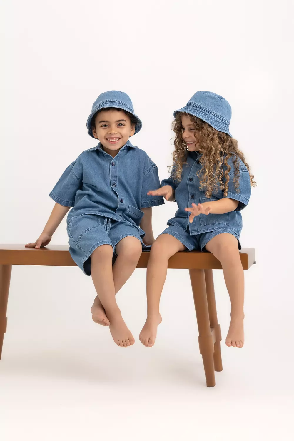The Coucou Kids Denim Bucket Hat 1