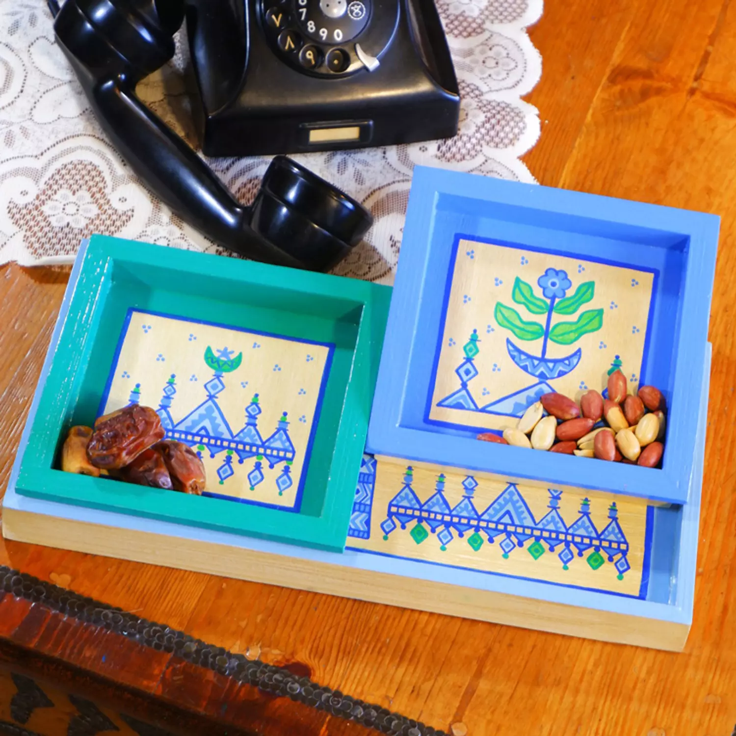 Nuts set rectangle - Na7_la blue 1