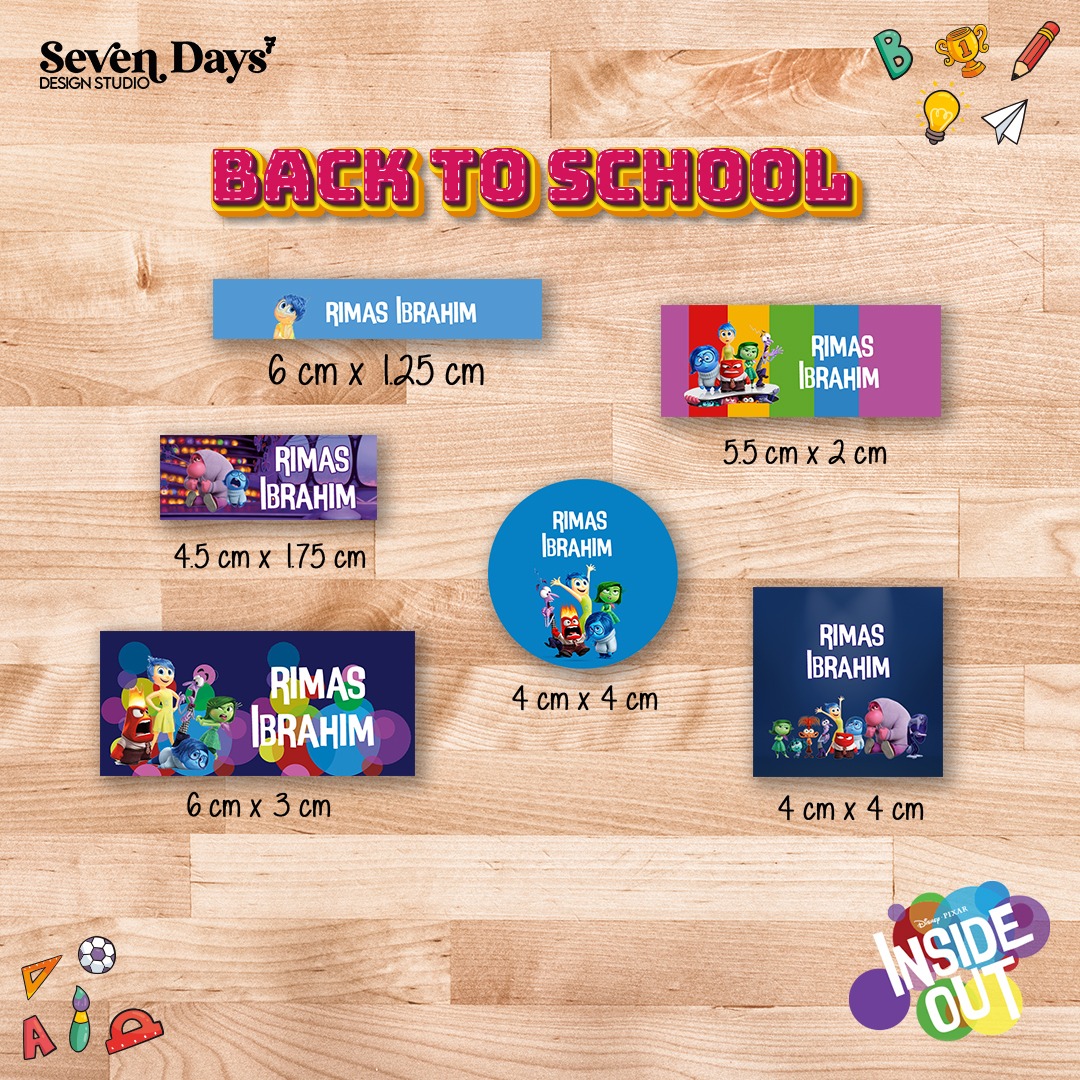 Inside Out School Labels