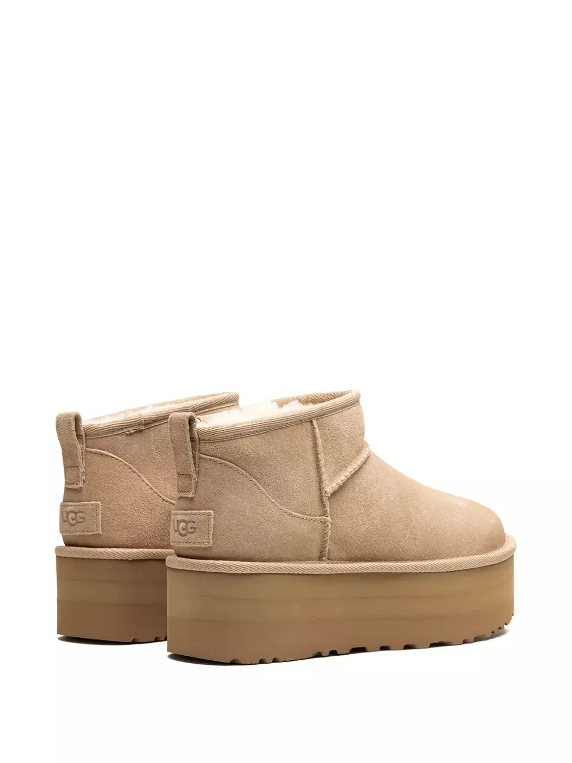 Classic Ultra Mini Platform "Sand" boots 3