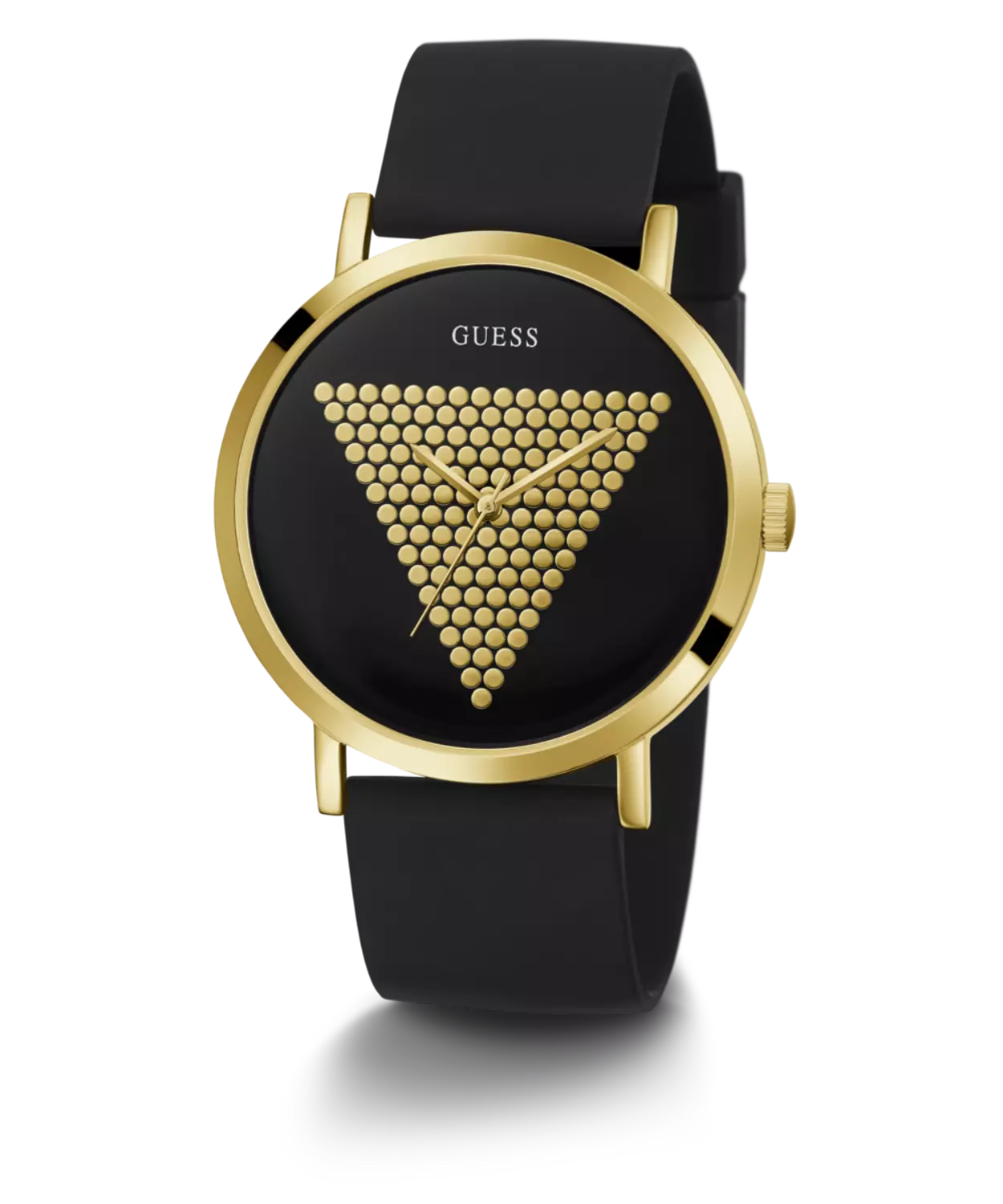 GUESS W1161G1 Men's  Watch Gold Tone Silicone Strap 3