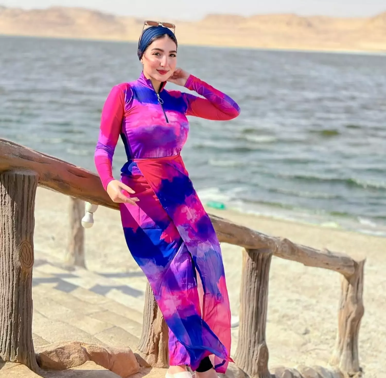 Lilac pink Burkini 🩷💙 9