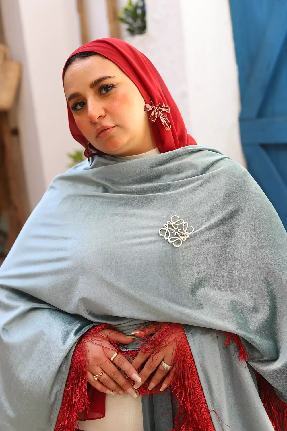 Velvet Tassels Kaftan  11