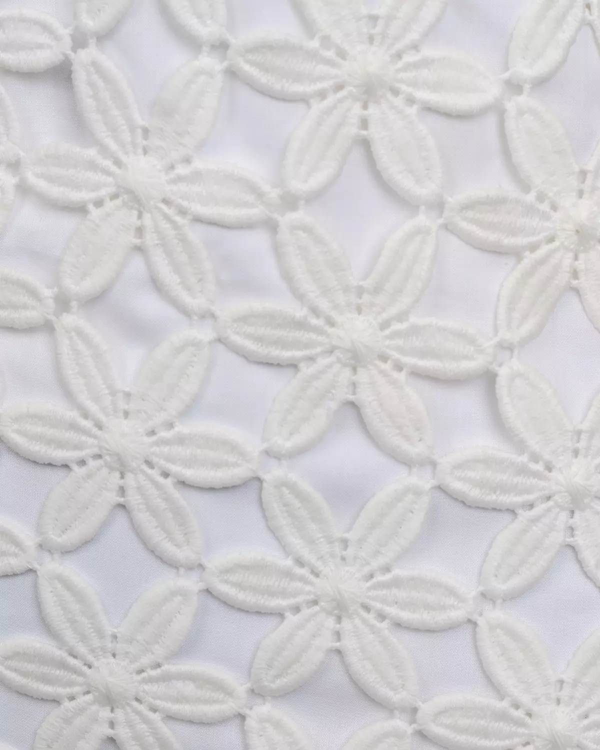 Dreamy White Guipure Cutout Dress 3