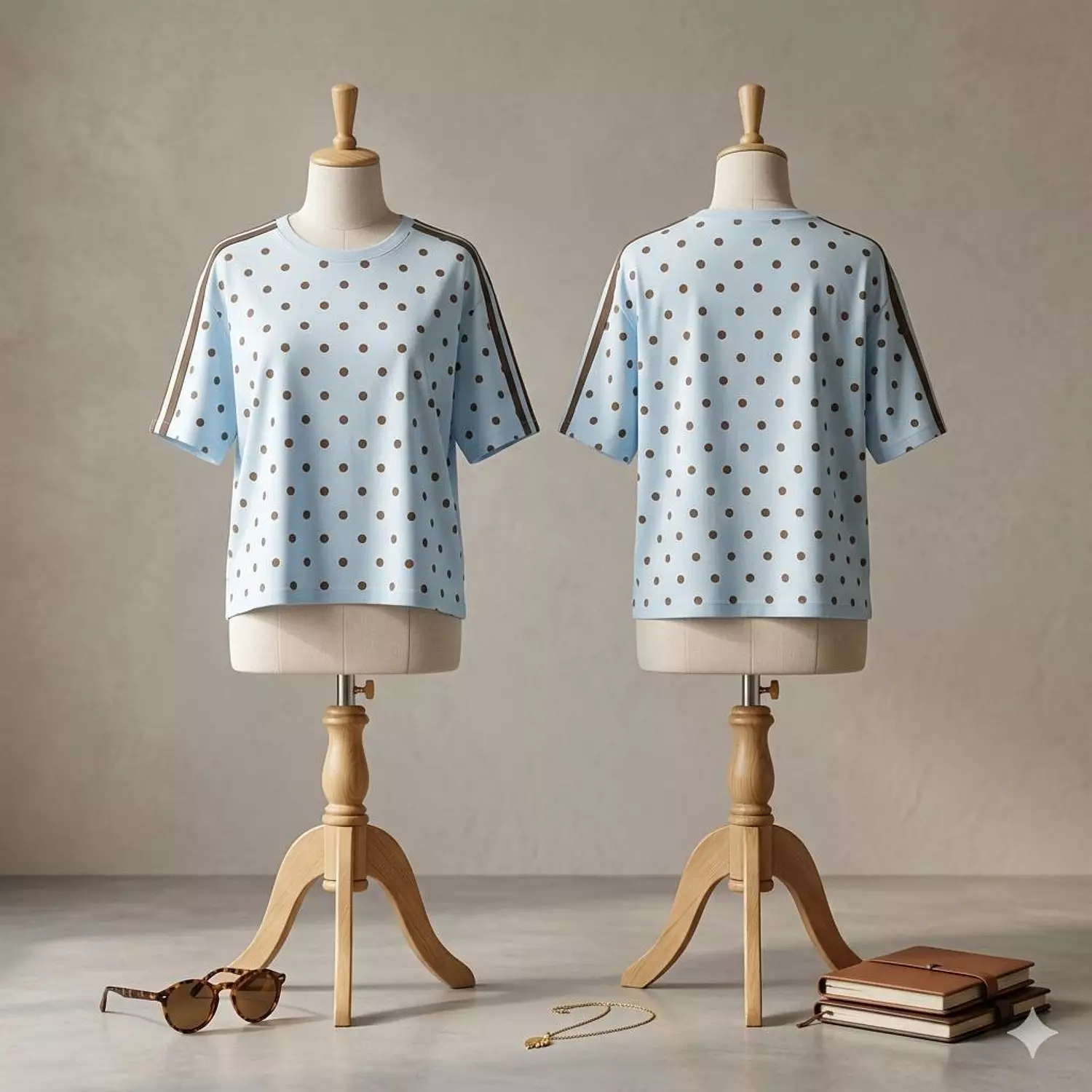 Cotton Polka Dot T-Shirt 1