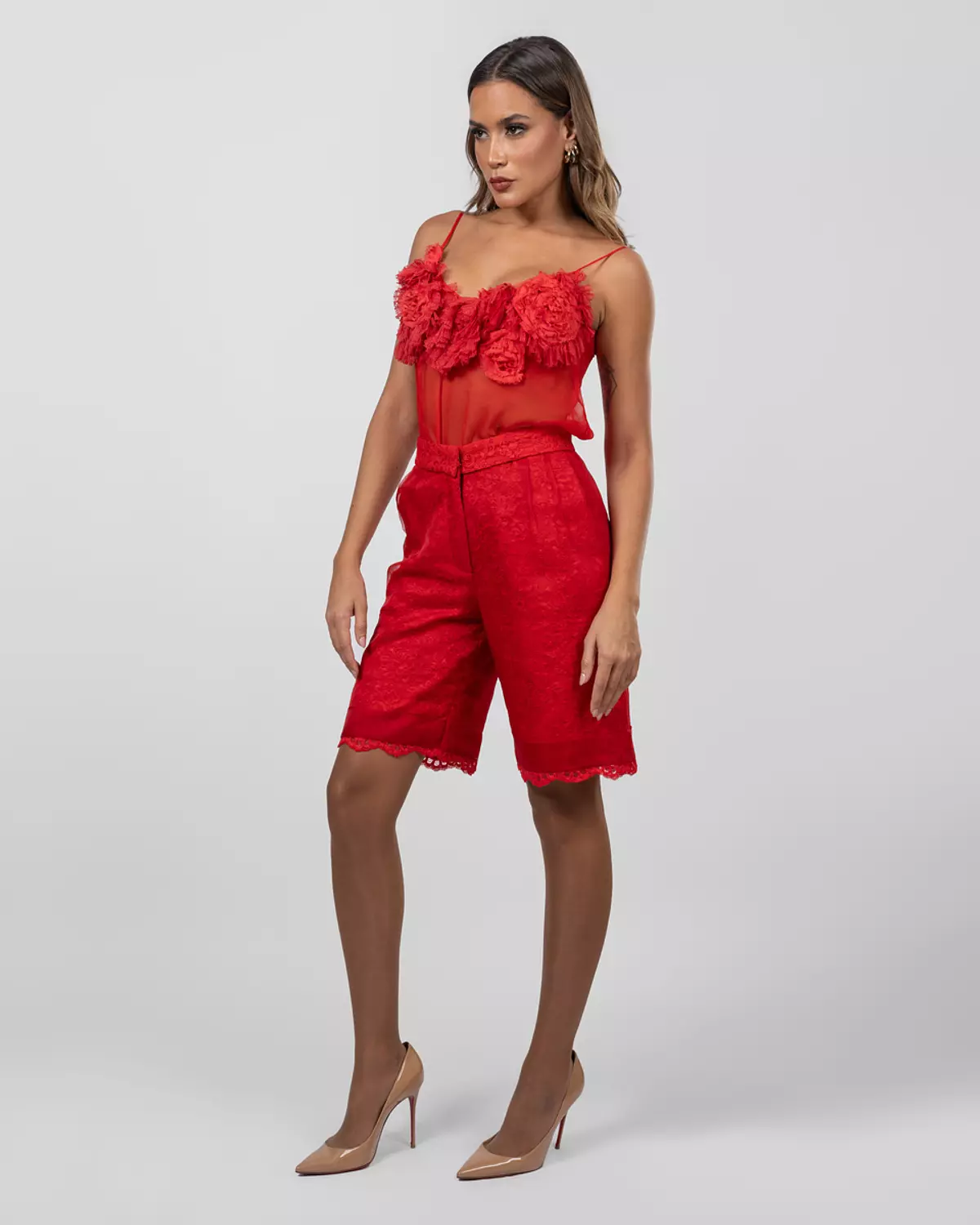 Ruffled Red Top 7