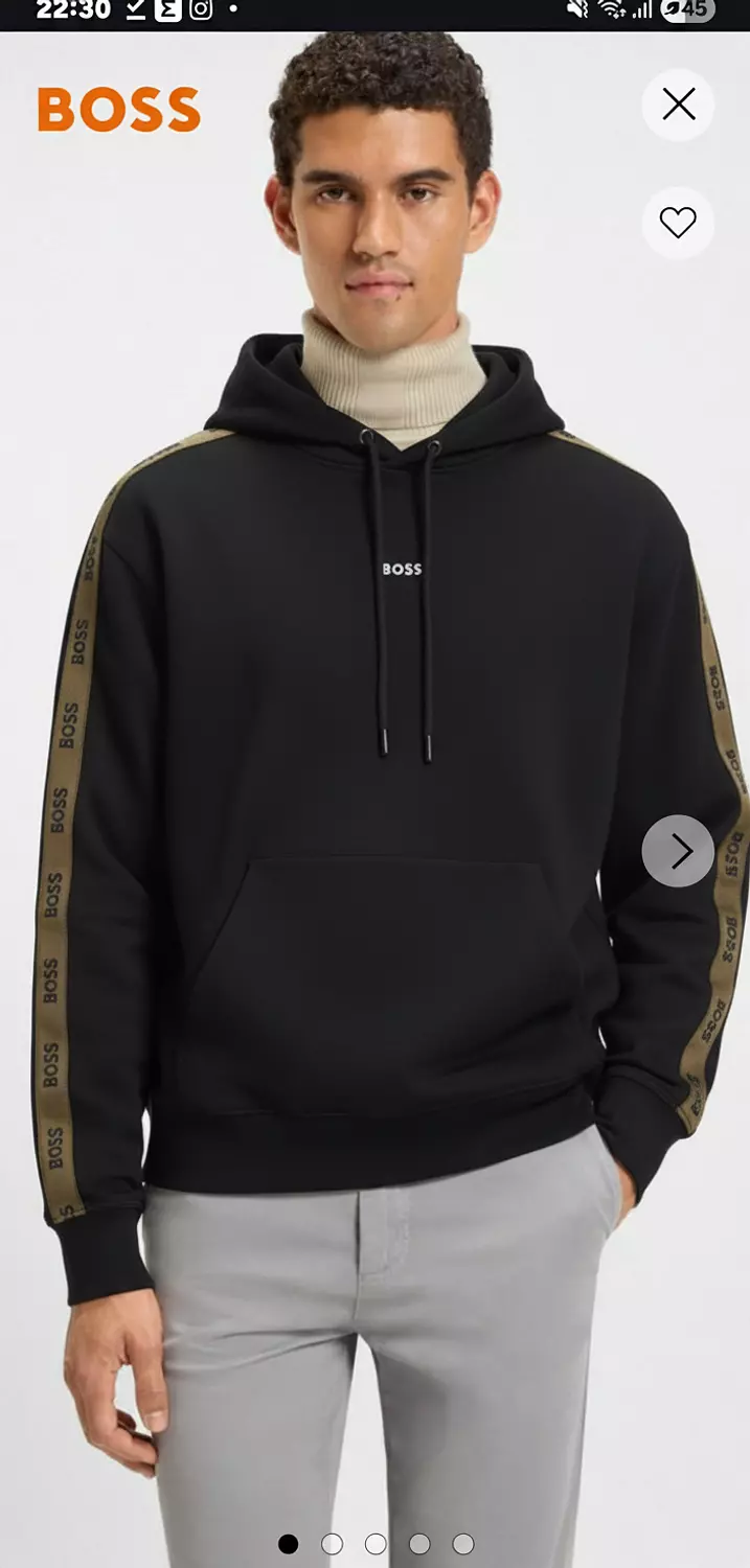 Boss hoodie black 3