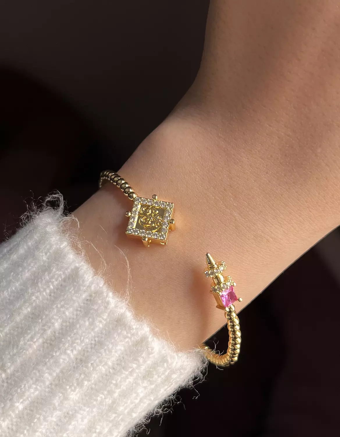 Pink أنت عمري Bangle image