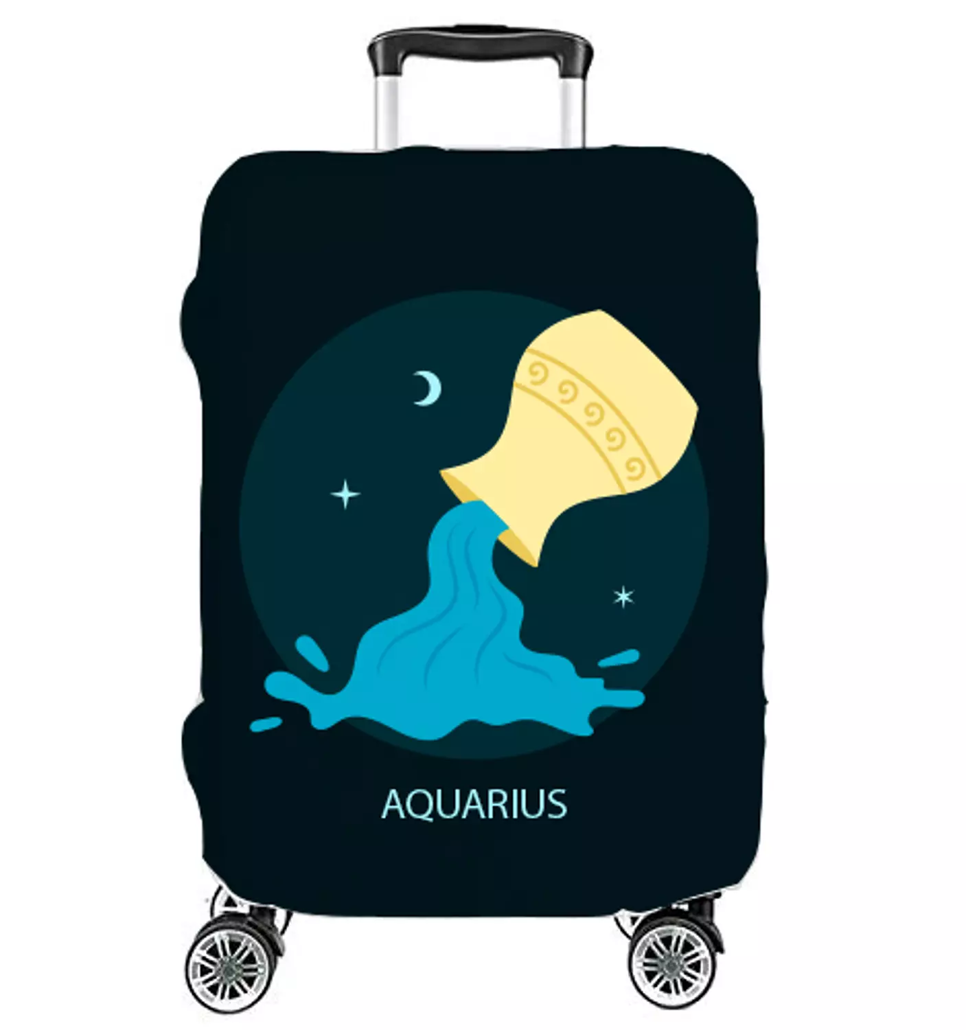 Suitcase Lycra Cover -  Aquarius - Horoscope image