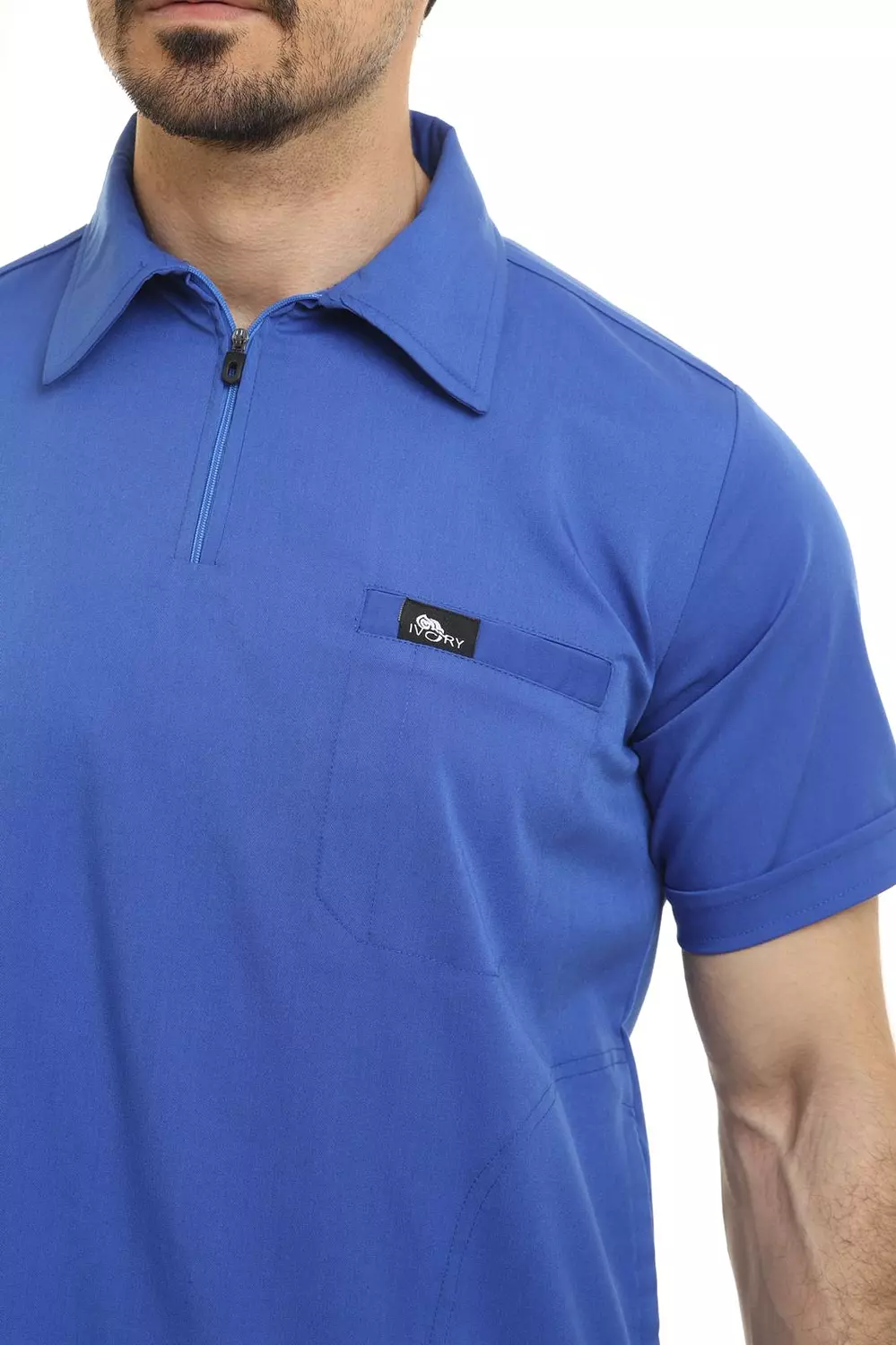 Blue Polo Scrub 8